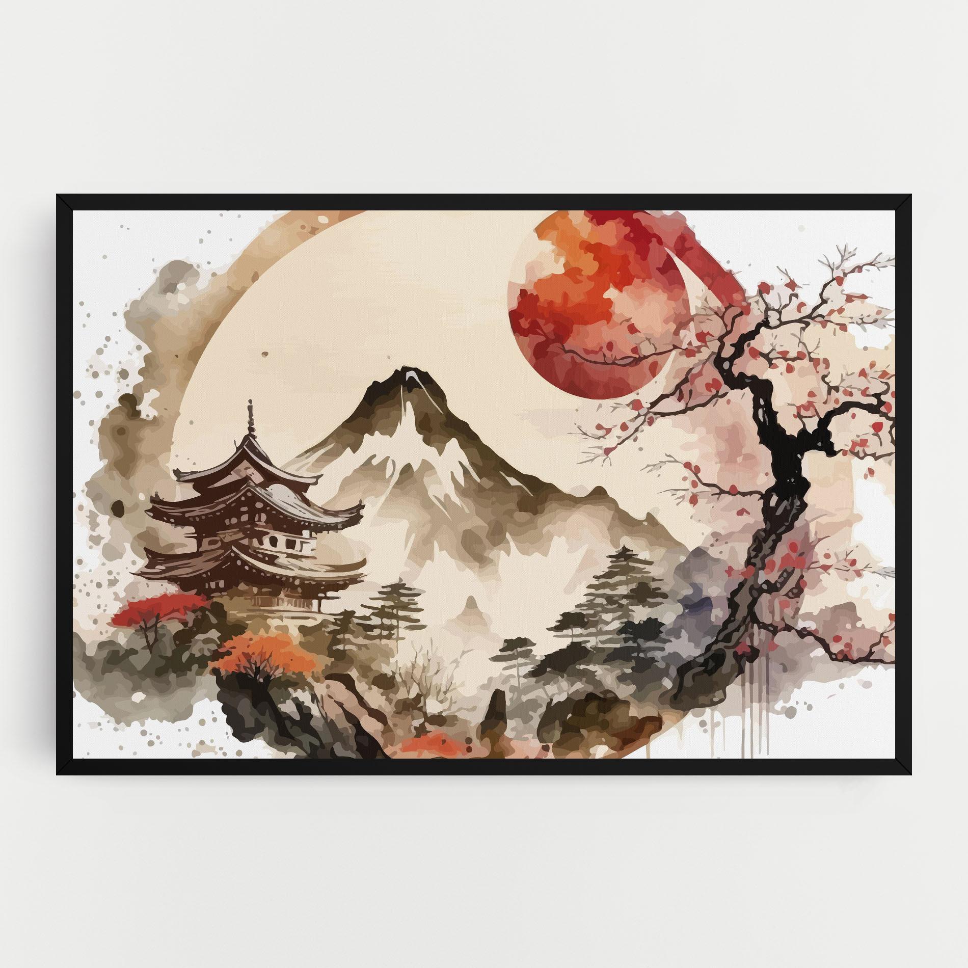 Leinwandbild Asiatic Blossom View mockup 0