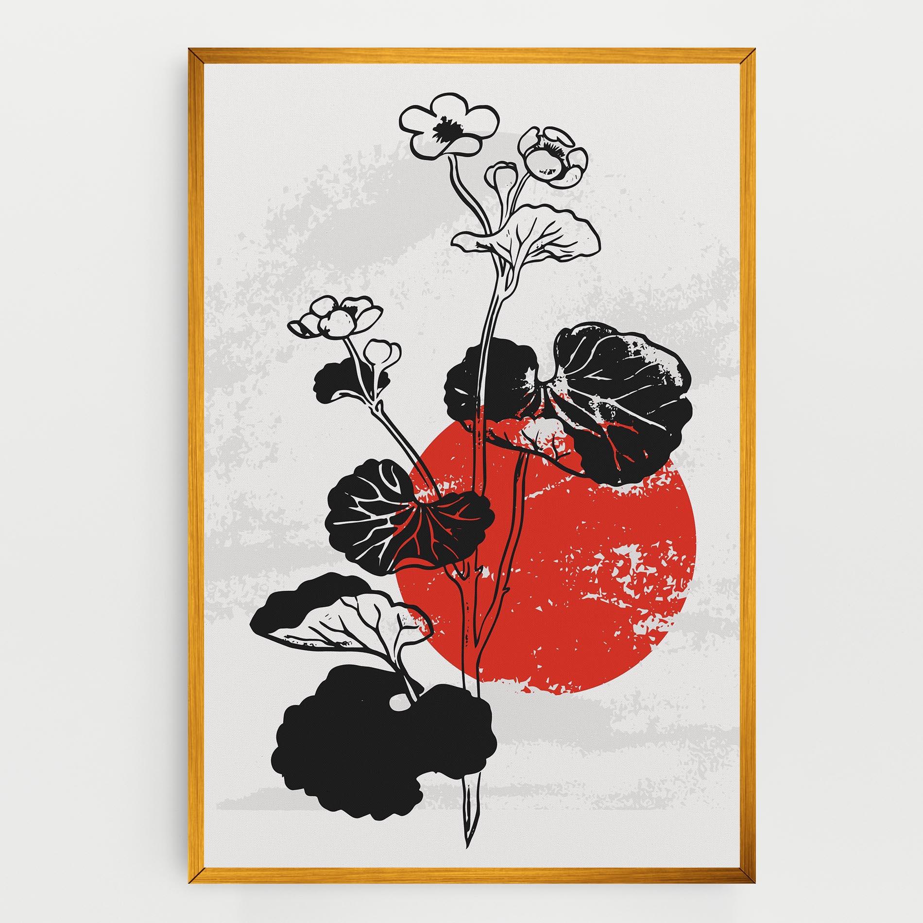 Leinwandbild Japan Plant Art mockup 0