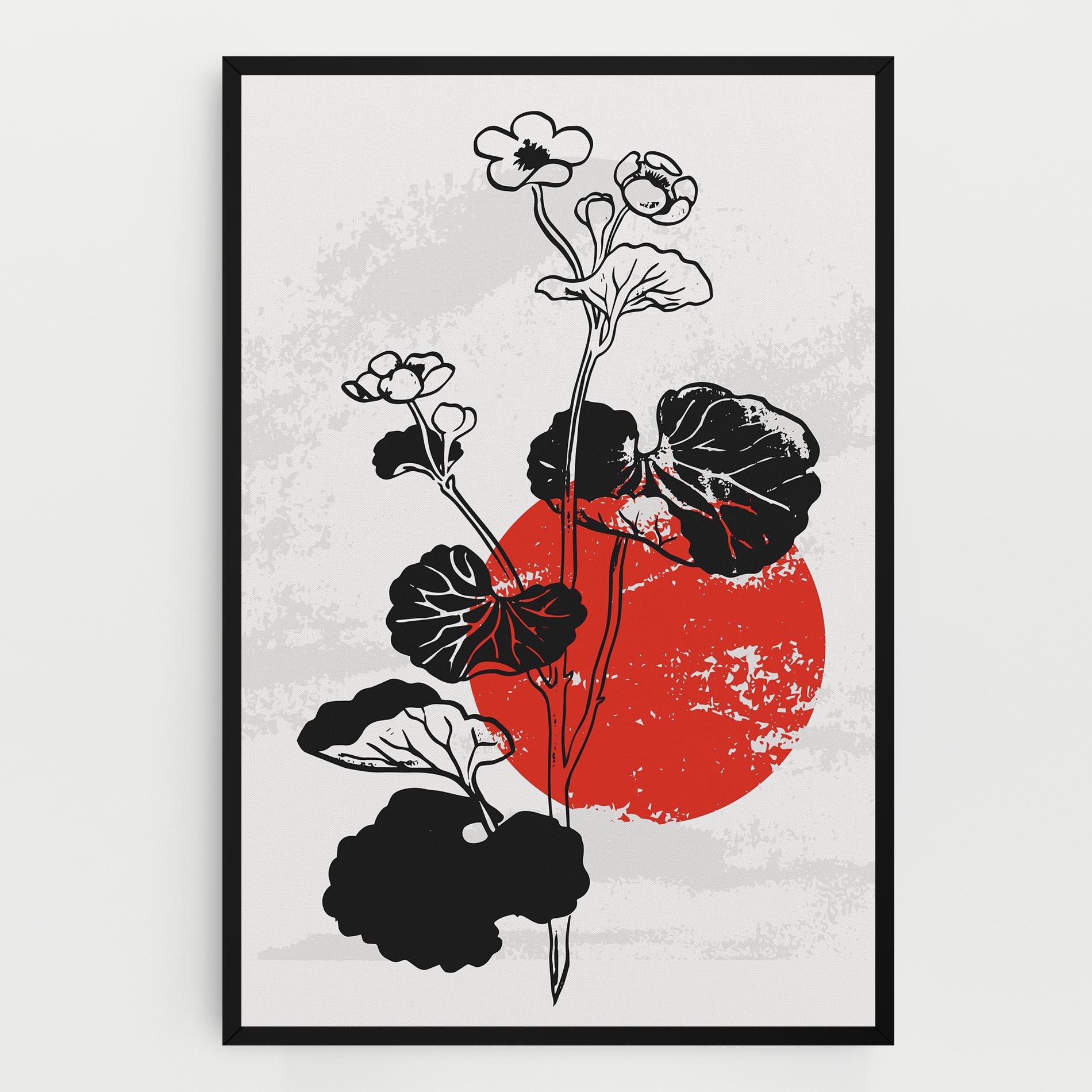 Leinwandbild Japan Plant Art mockup 0