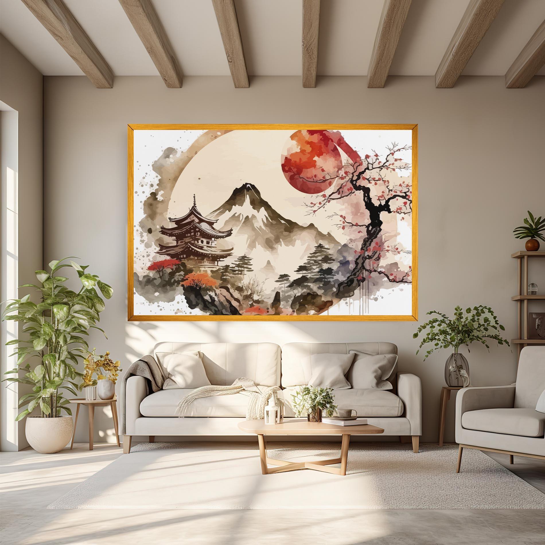 Leinwandbild Asiatic Blossom View mockup 6