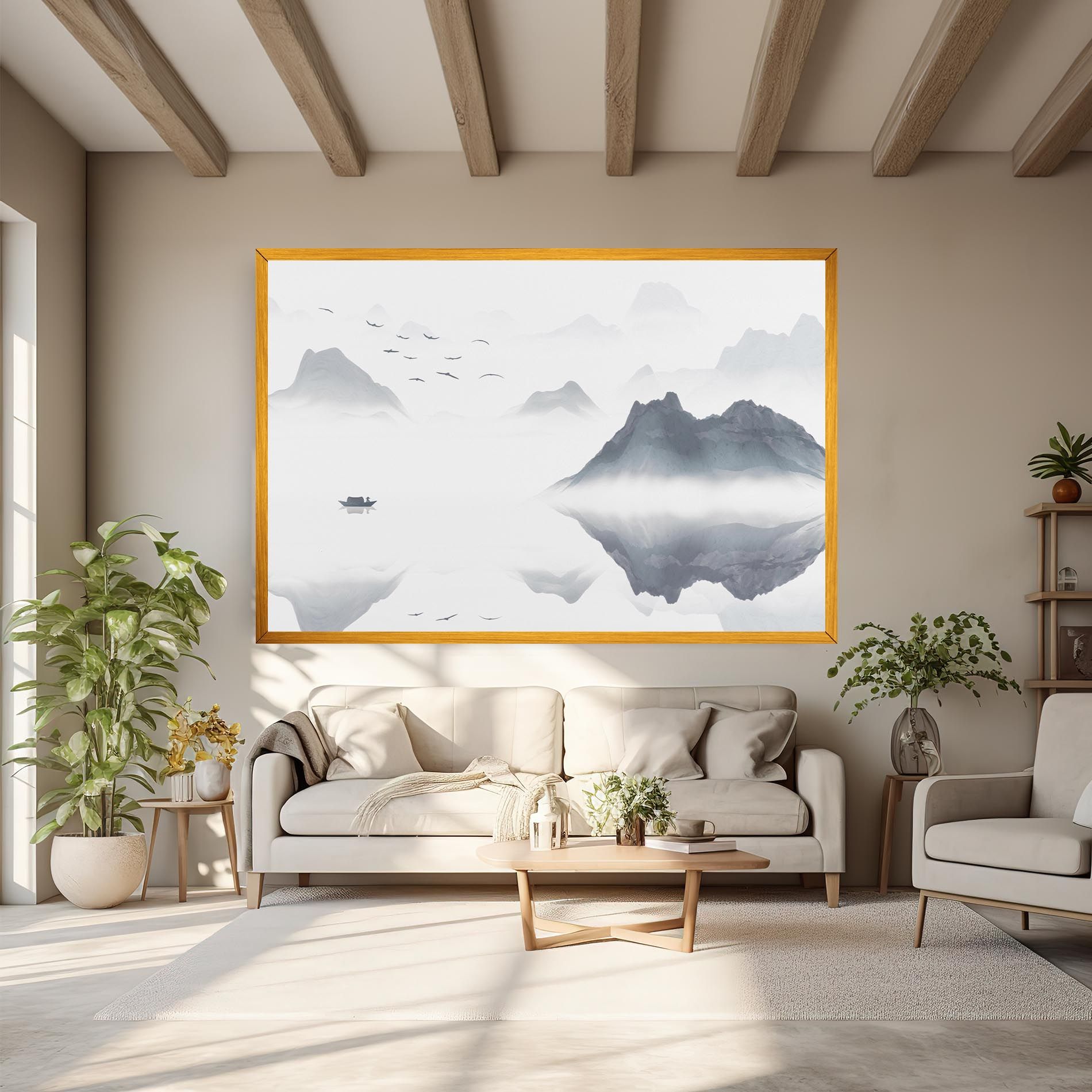 Chinese Style Mountains mockup 6