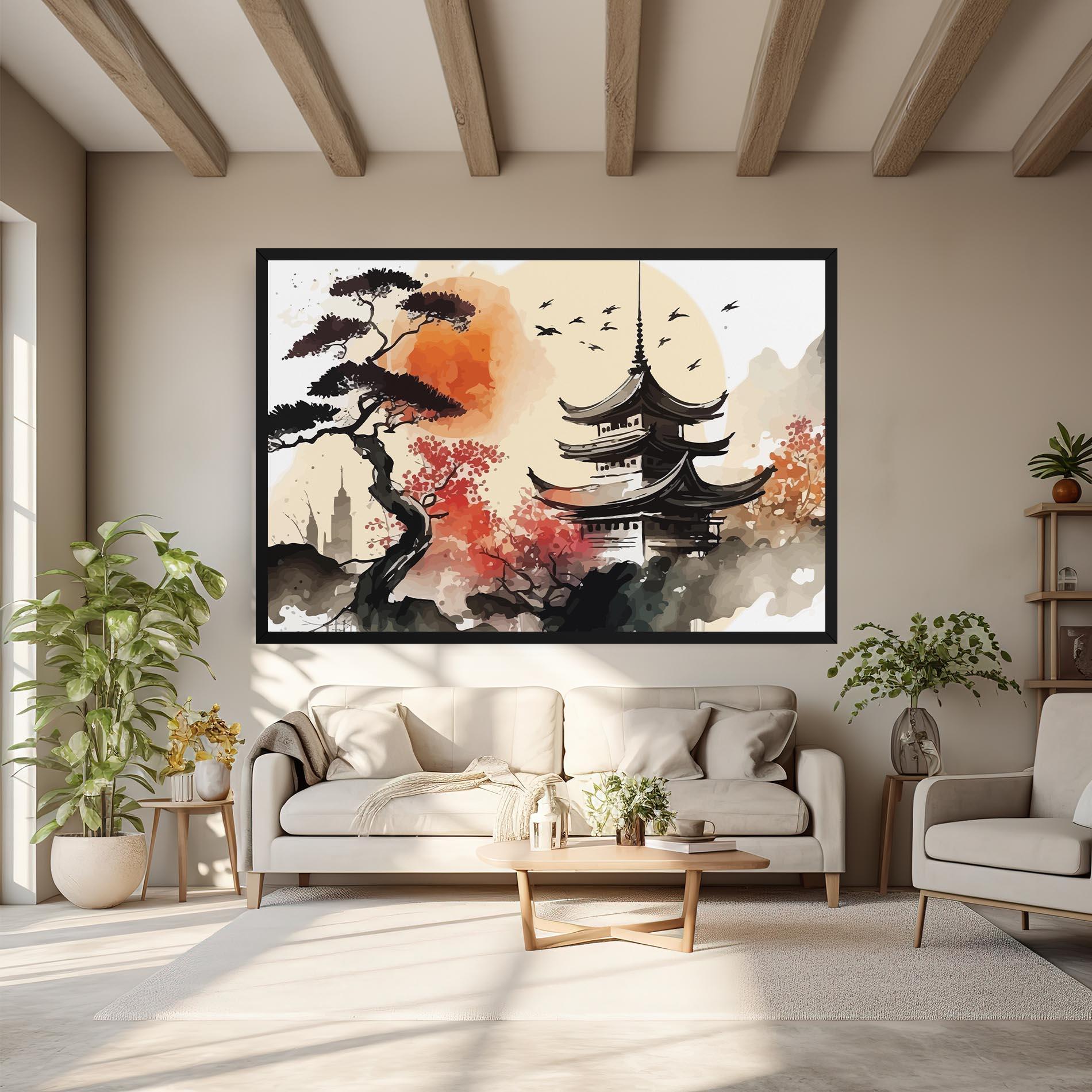 Leinwandbild Asiatic Beautiful View mockup 6