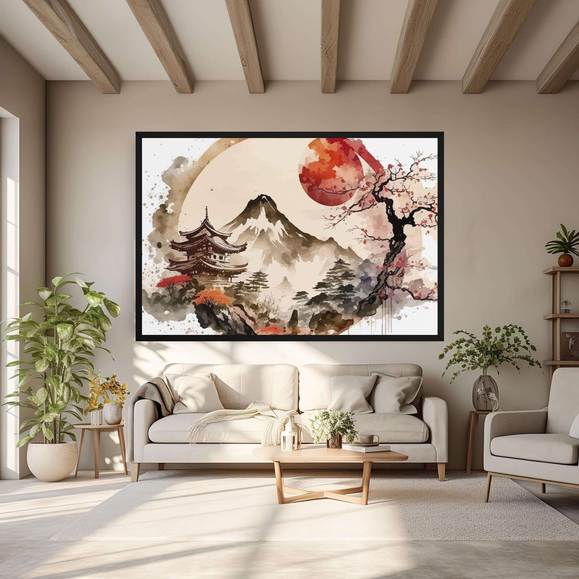 Leinwandbild Asiatic Blossom View mockup 6