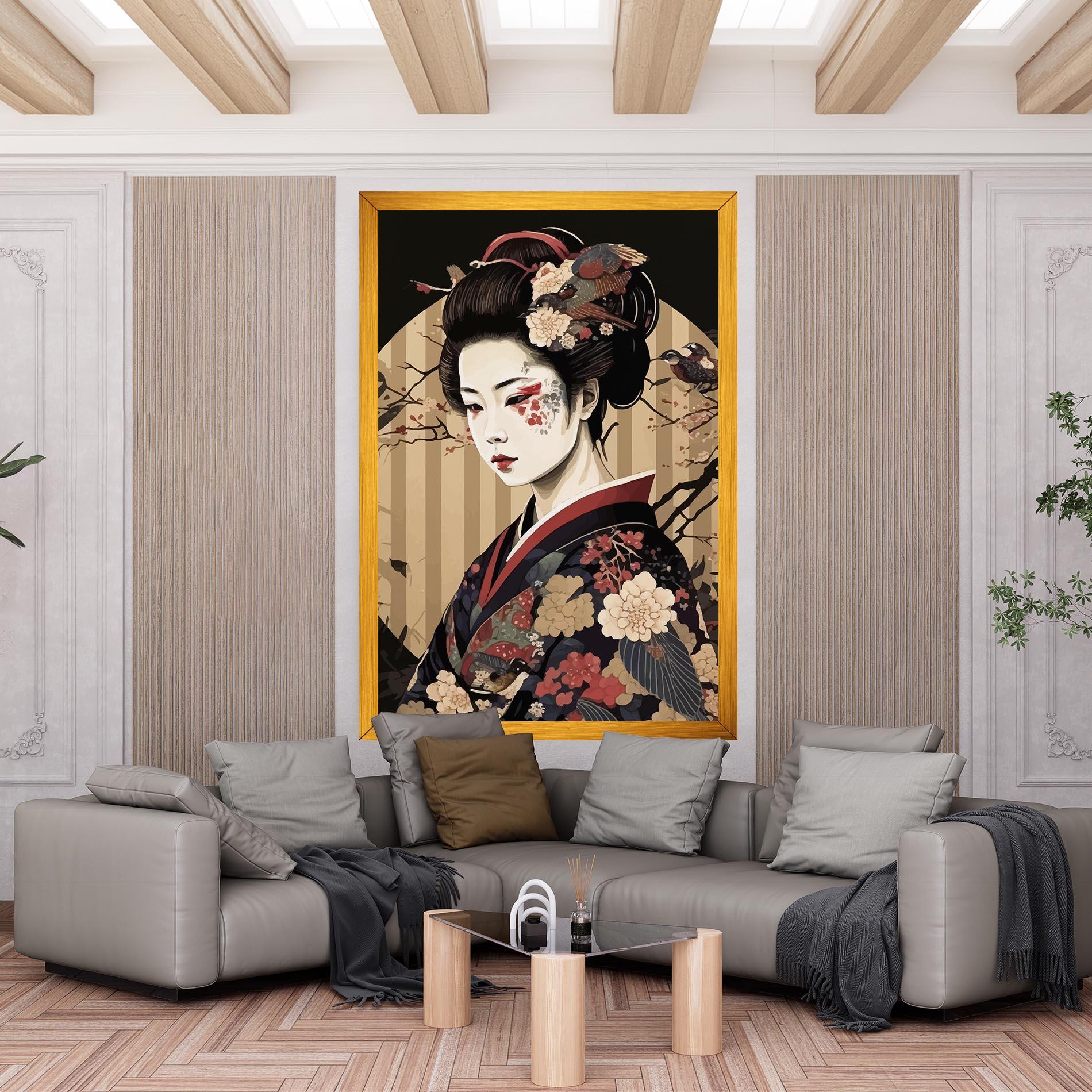 Leinwandbild Asiatic Lady mockup 6