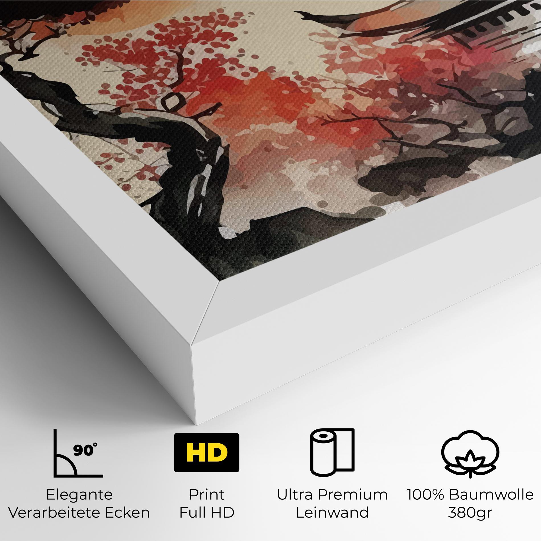 Leinwandbild Asiatic Beautiful View mockup 4