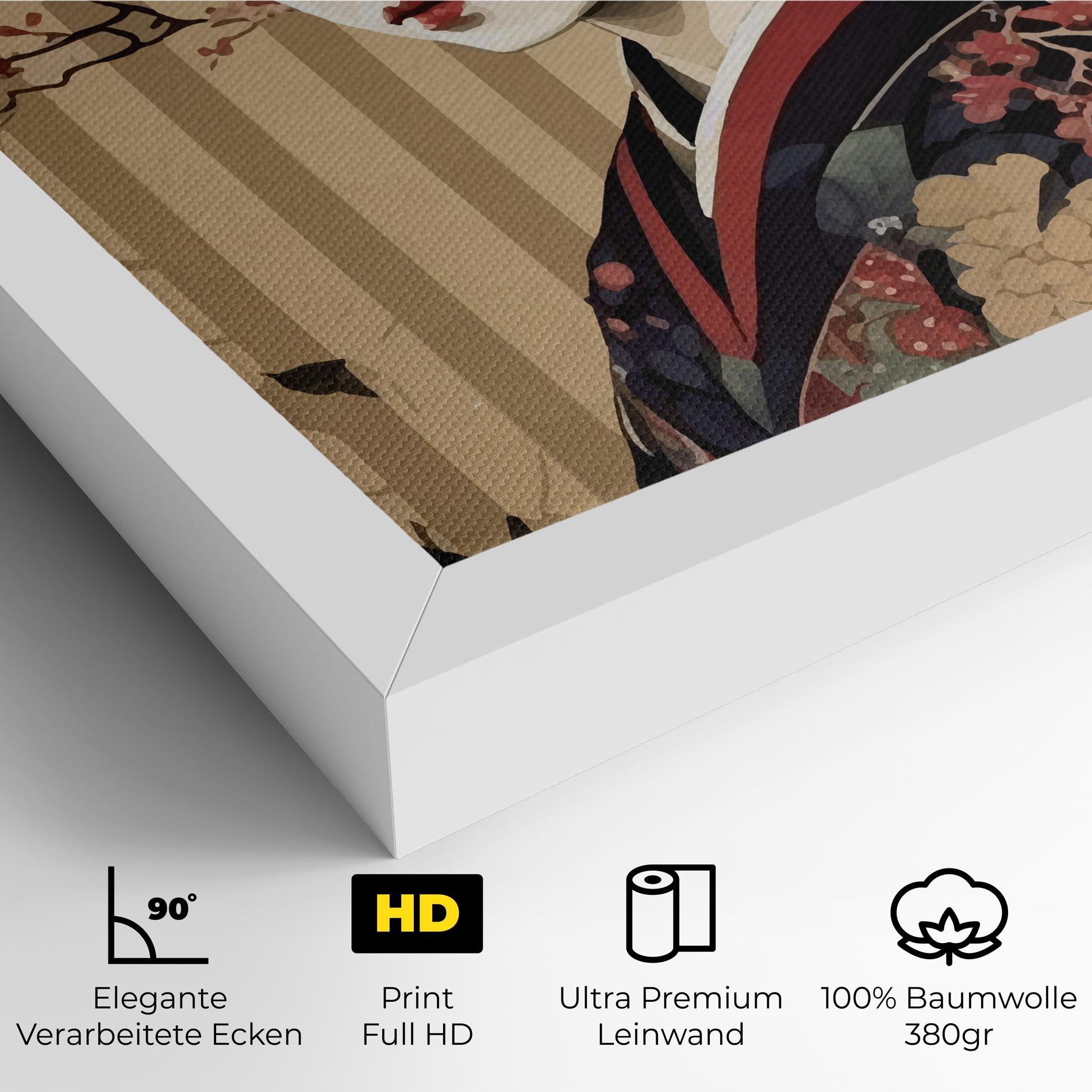 Leinwandbild Asiatic Lady mockup 4
