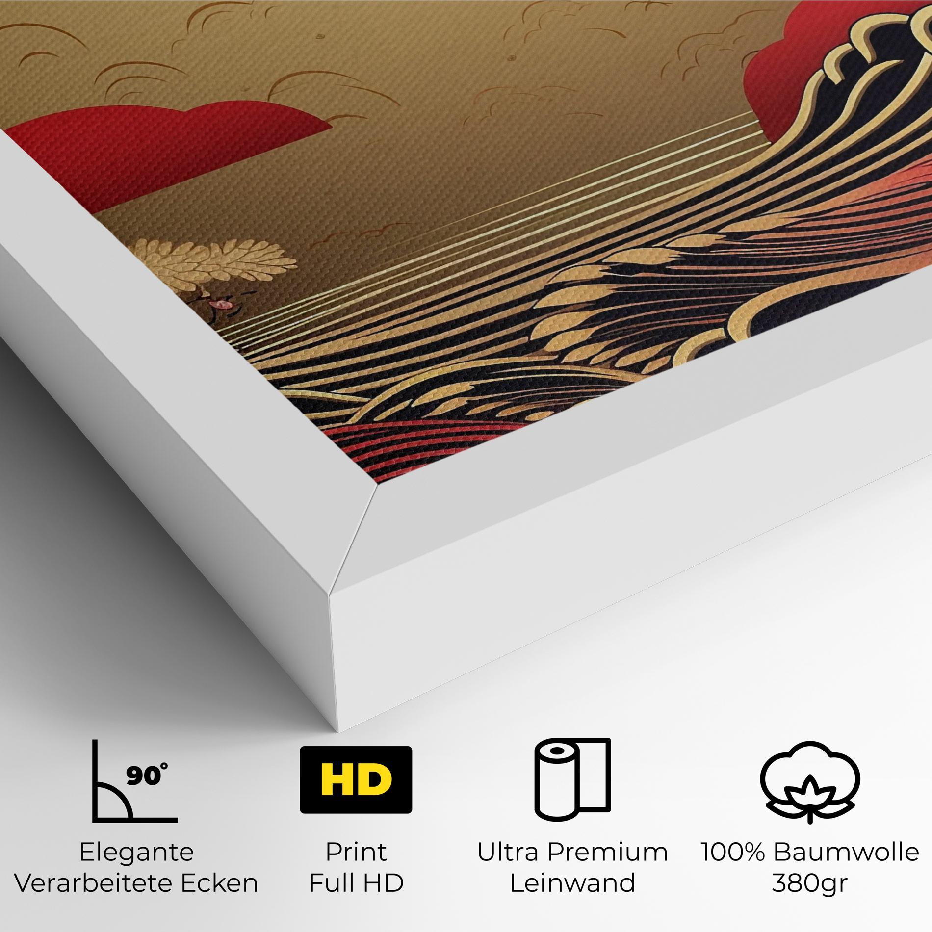 Leinwandbild Chinese Wind Art mockup 4