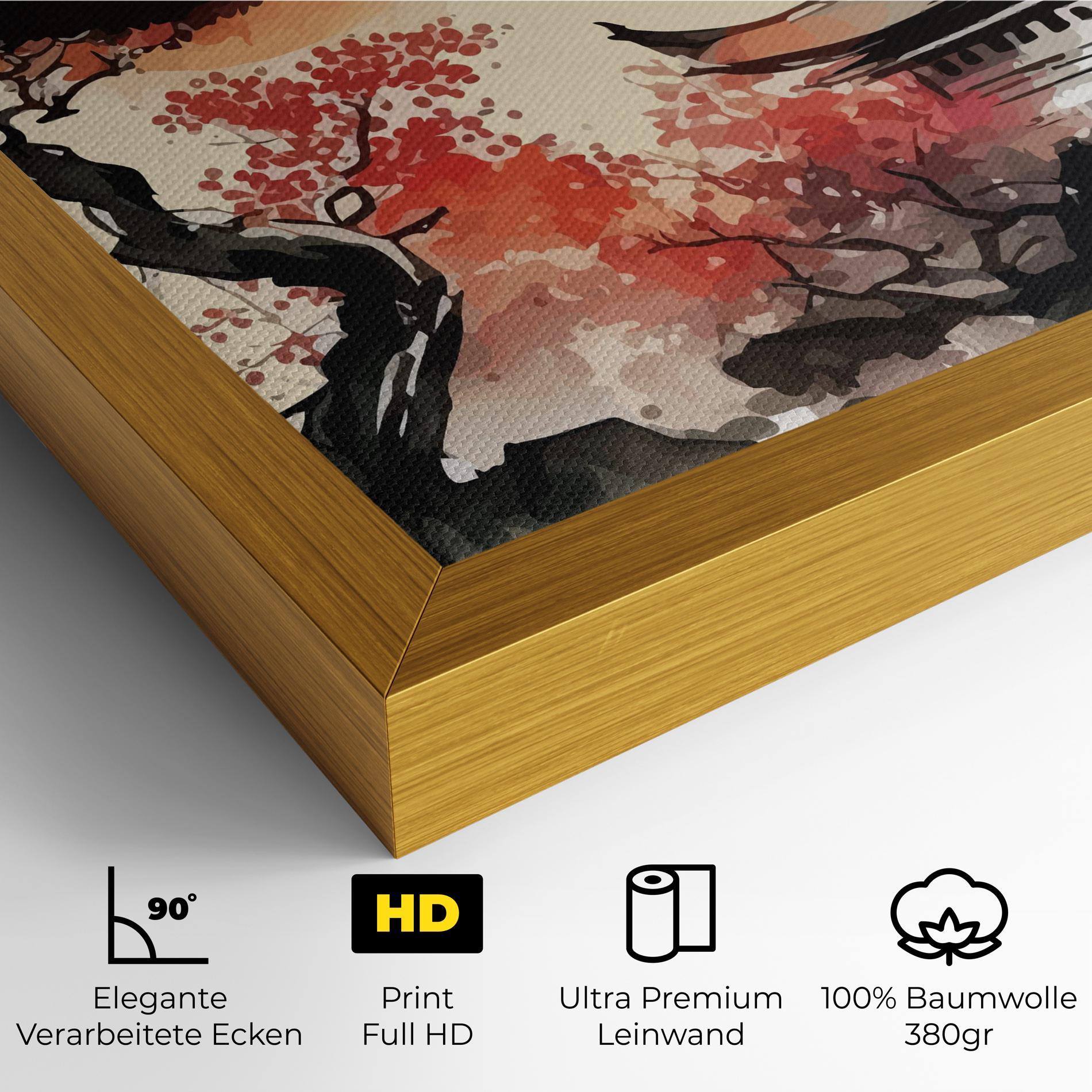 Leinwandbild Asiatic Beautiful View mockup 4