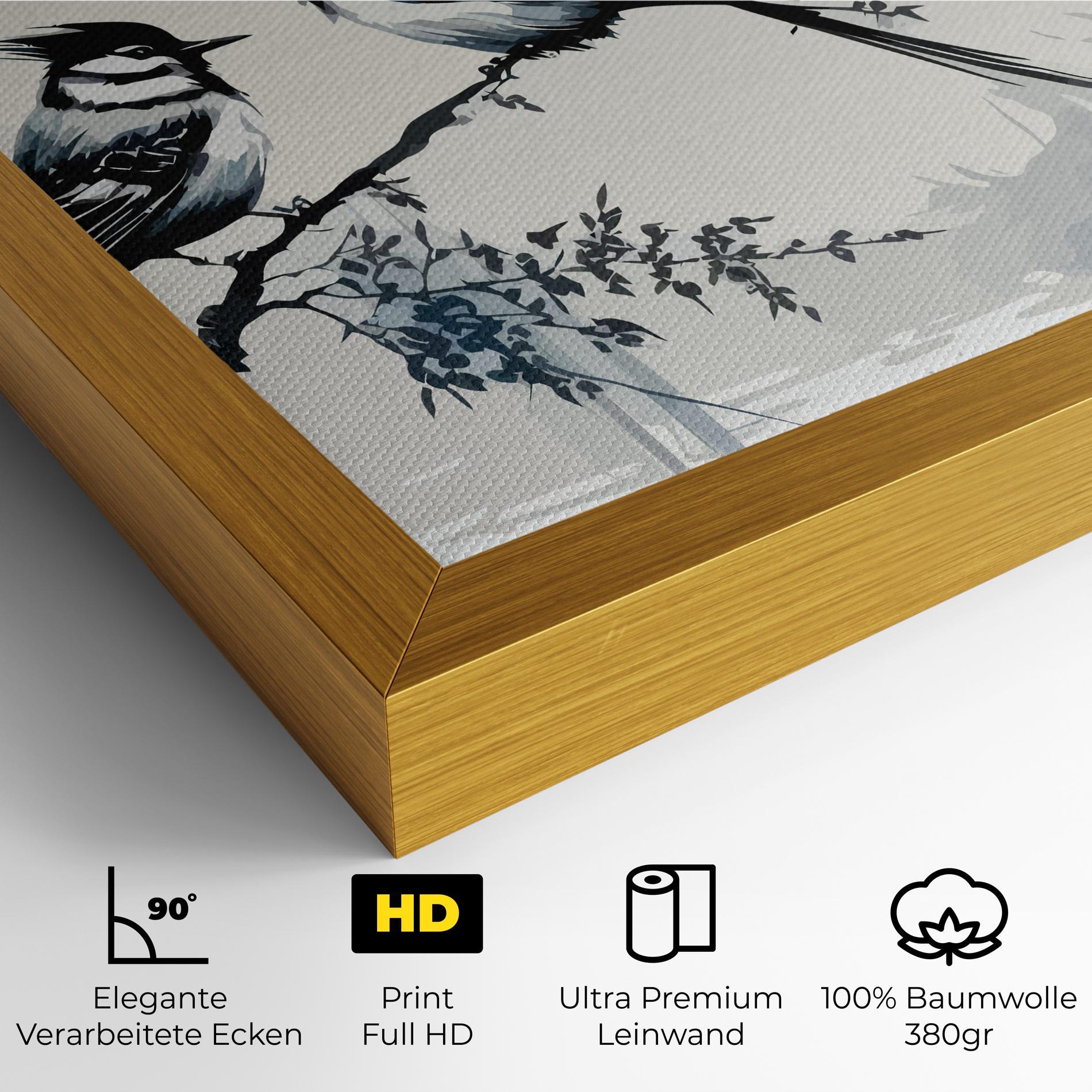 Leinwandbild Asiatic Blue Bird mockup 4