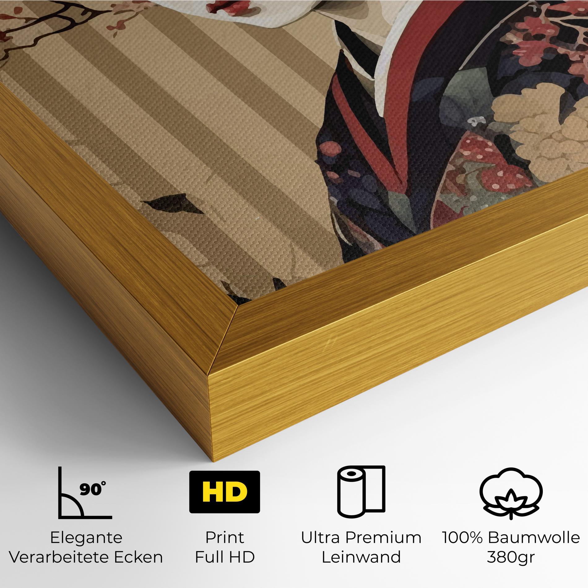 Leinwandbild Asiatic Lady mockup 4