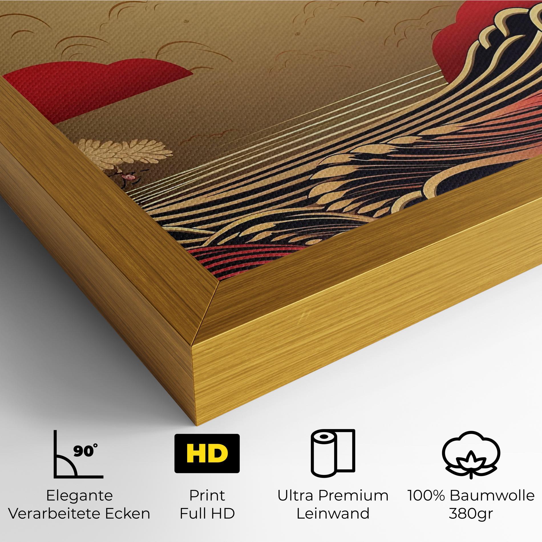 Leinwandbild Chinese Wind Art mockup 4