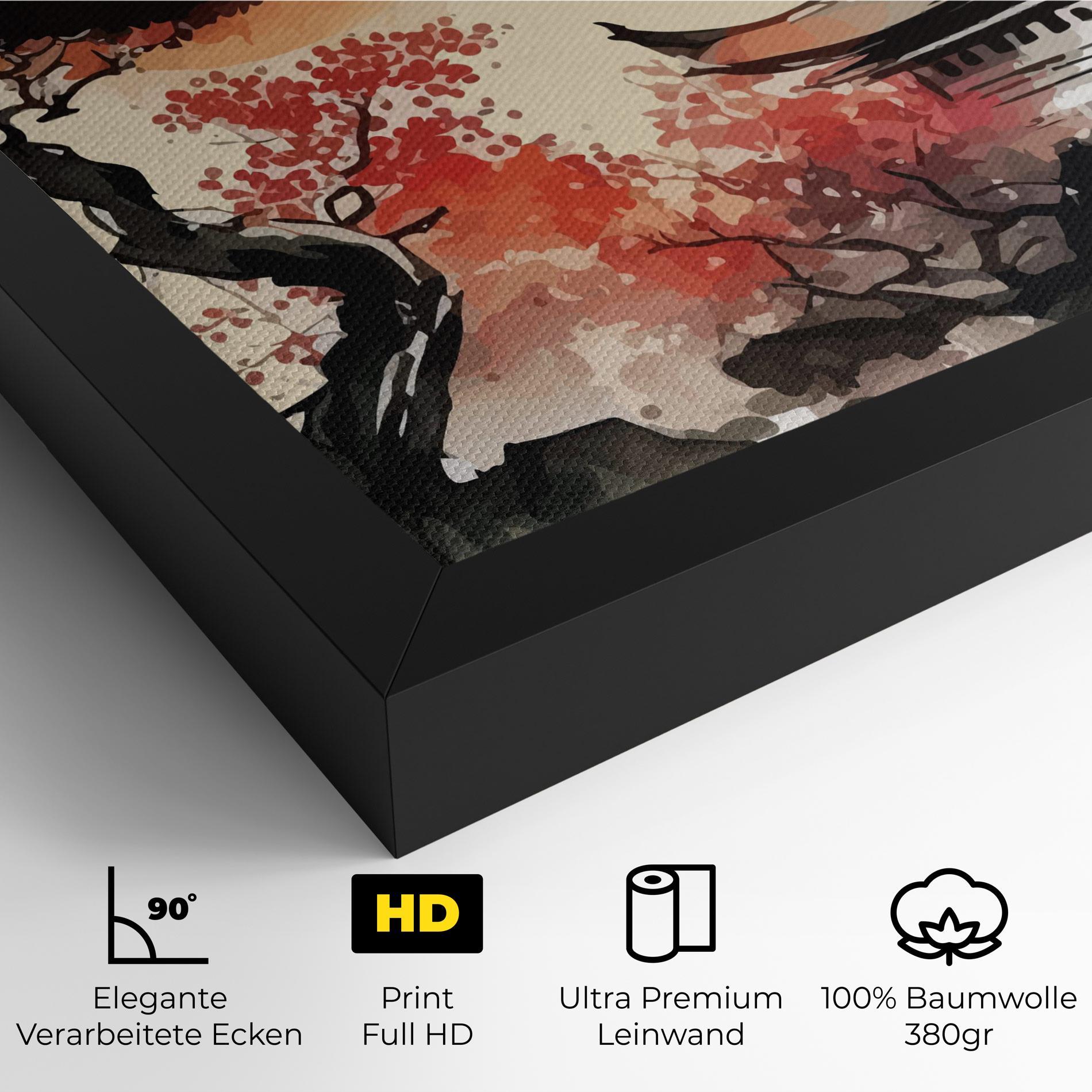 Leinwandbild Asiatic Beautiful View mockup 4