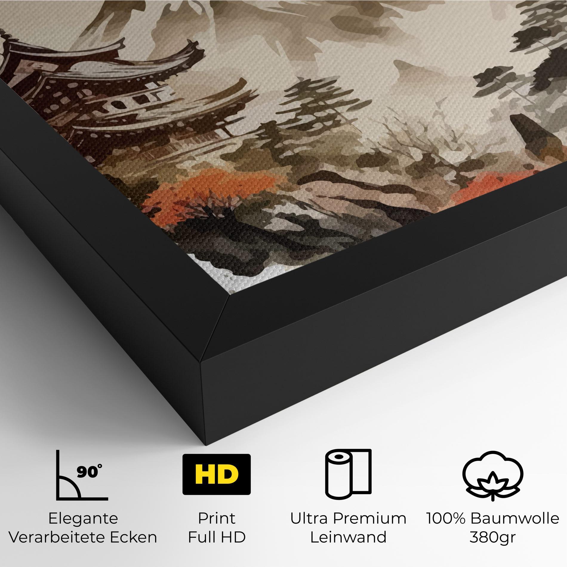 Leinwandbild Asiatic Blossom View mockup 4