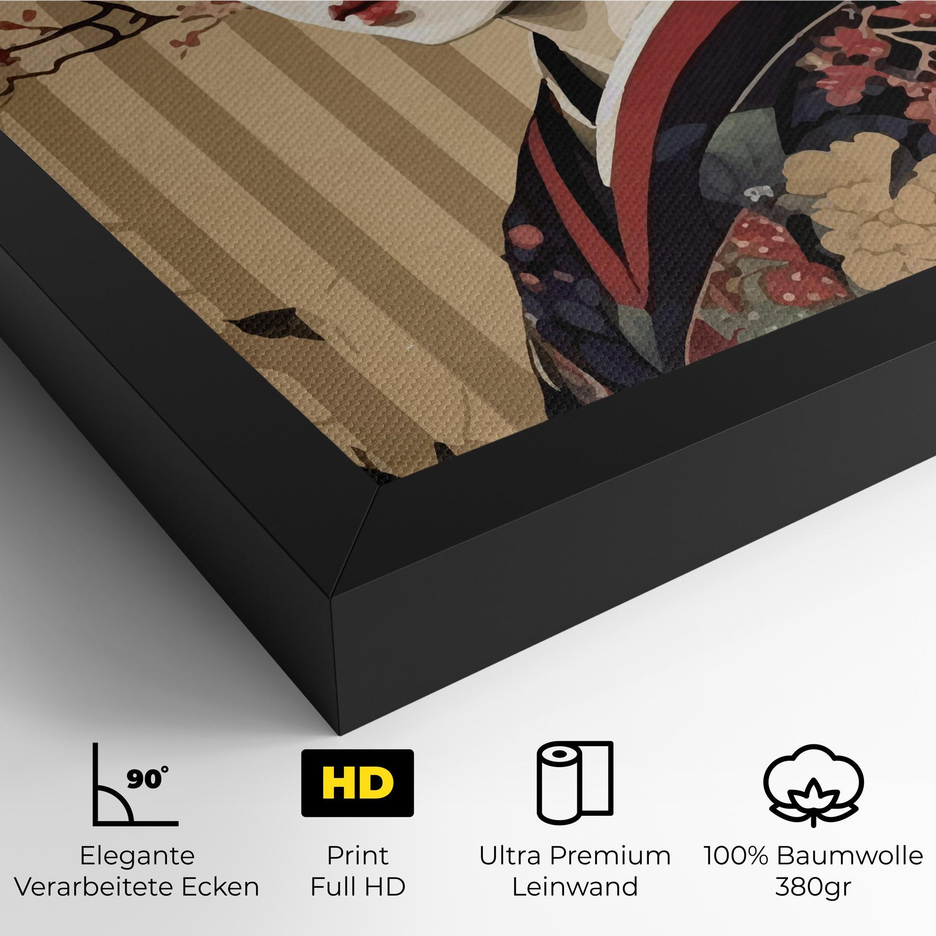 Leinwandbild Asiatic Lady mockup 4