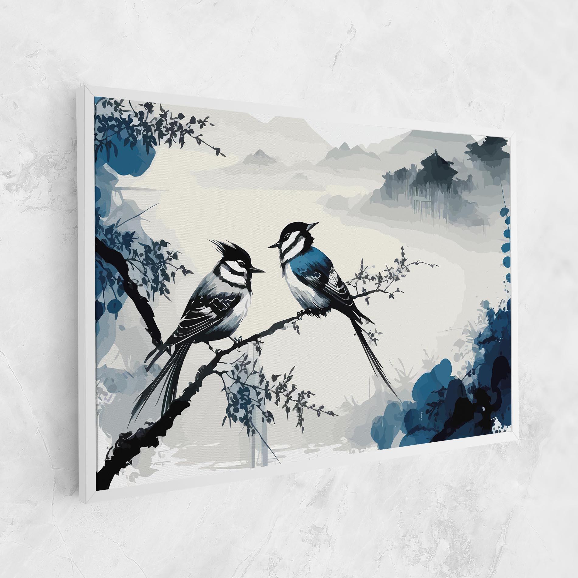 Leinwandbild Asiatic Blue Bird mockup 1
