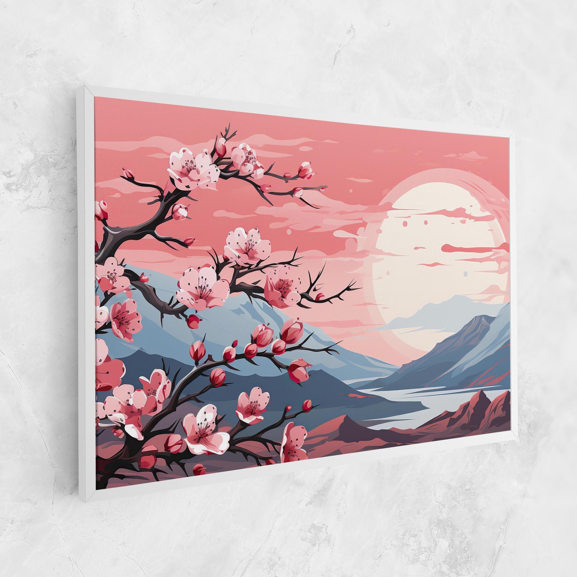 Leinwandbild Chinese Cherry Blossoms mockup 1