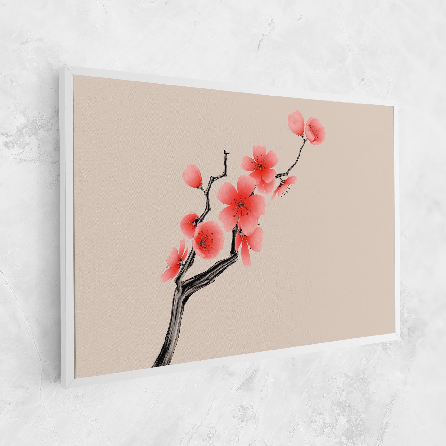 Leinwandbild Chinese Plum Blossom mockup 1
