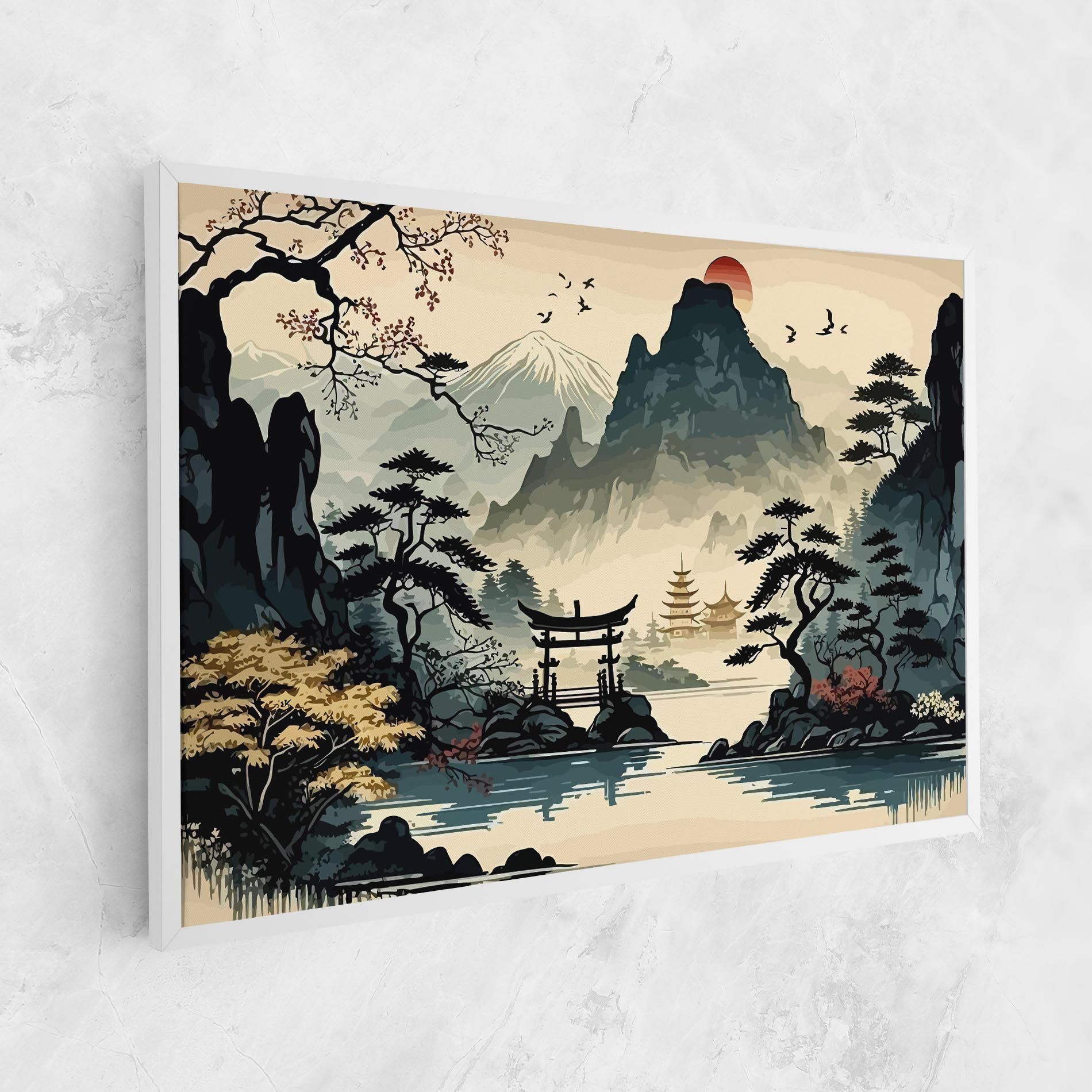 Cream Chinese Mountain mockup 1