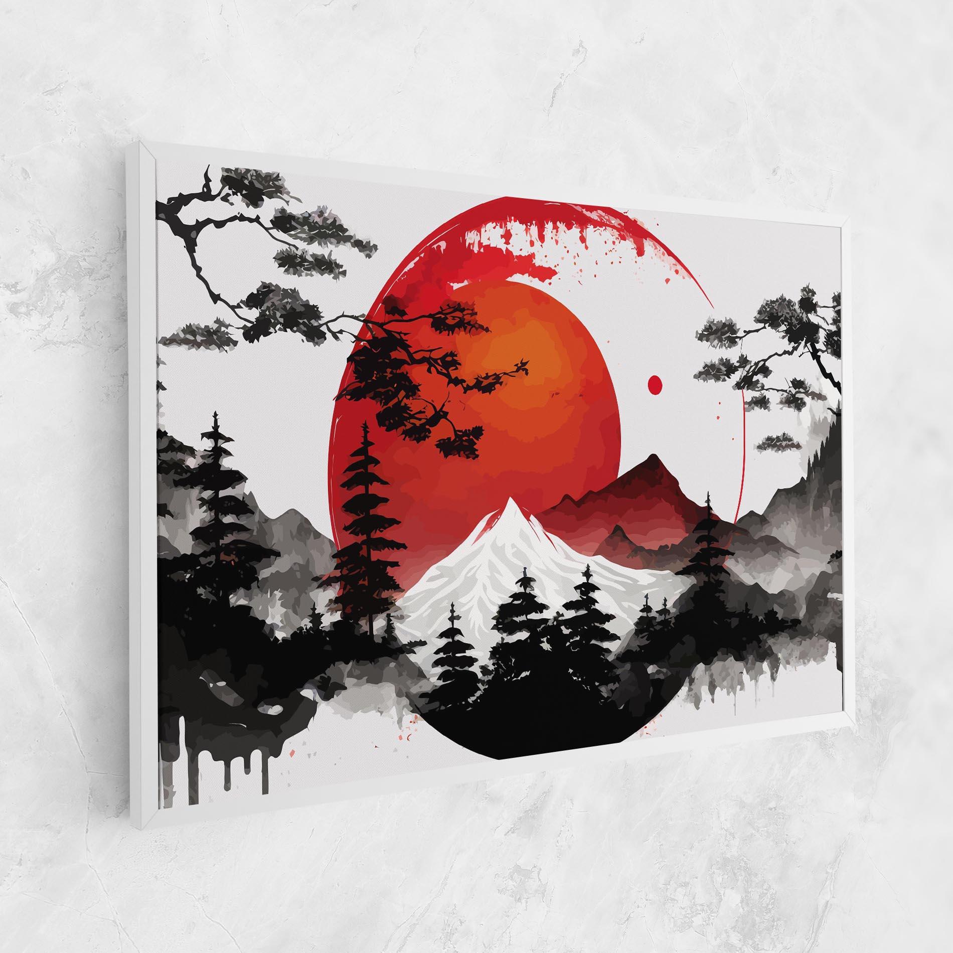 Leinwandbild Yin Yang Mountain mockup 1
