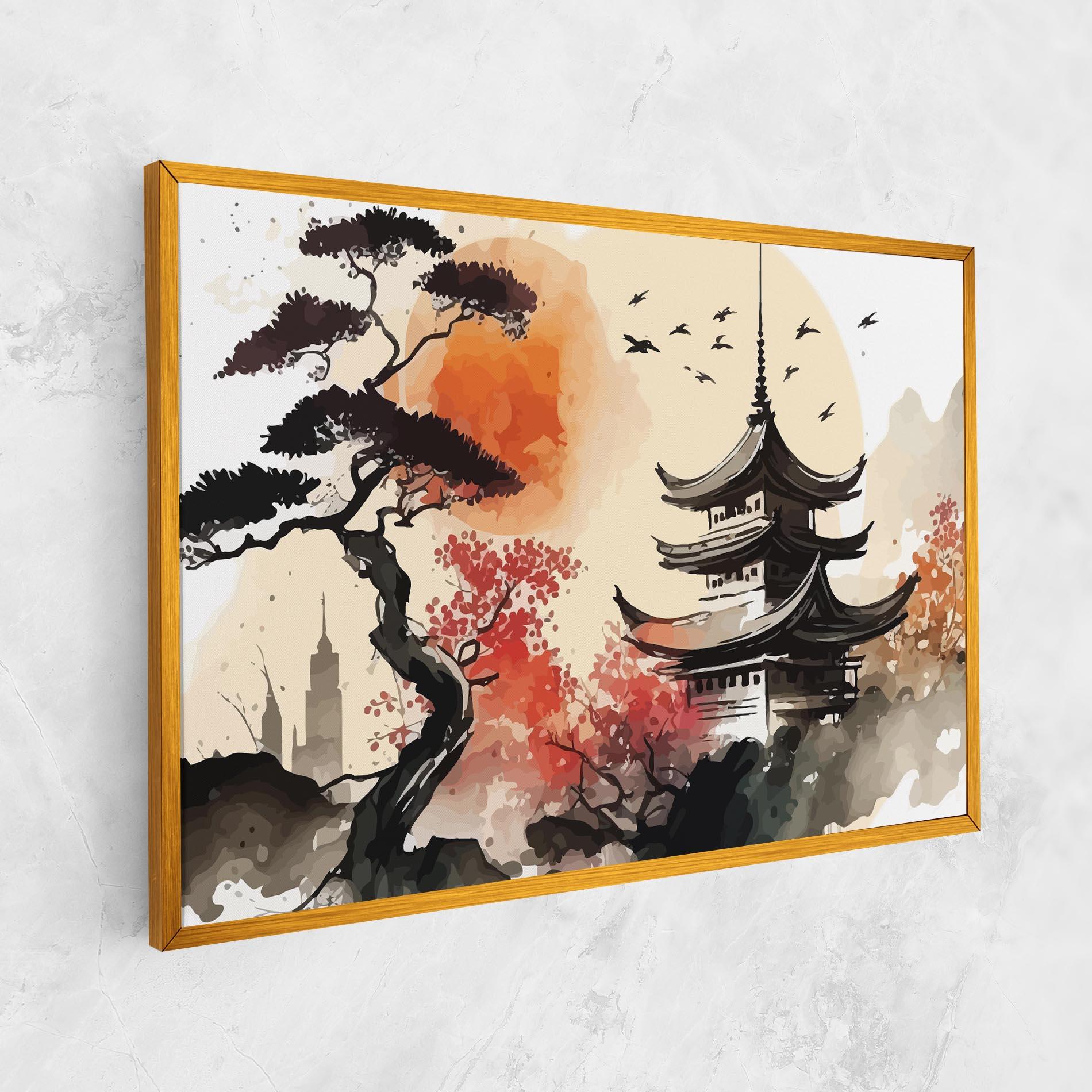 Leinwandbild Asiatic Beautiful View mockup 1