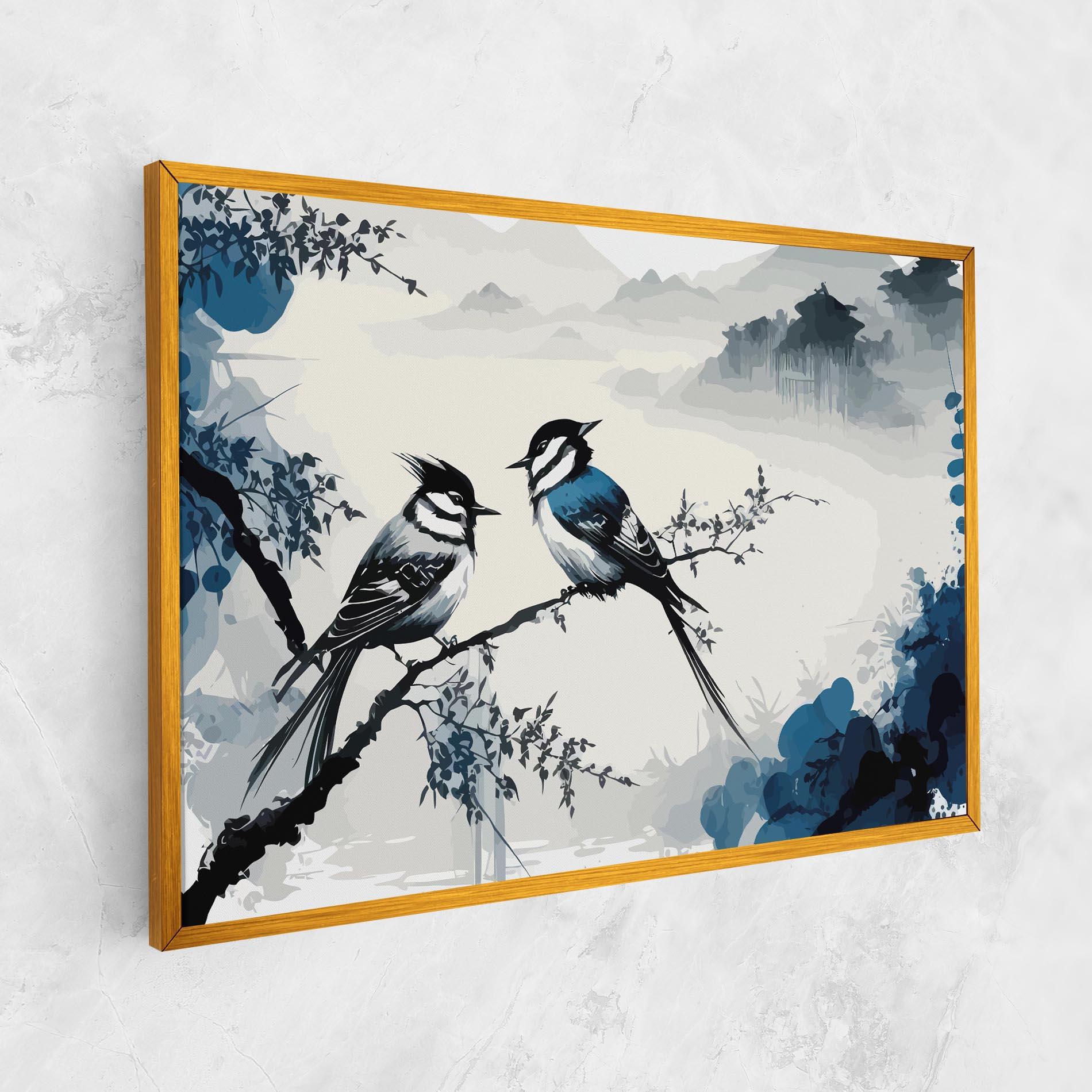 Leinwandbild Asiatic Blue Bird mockup 1