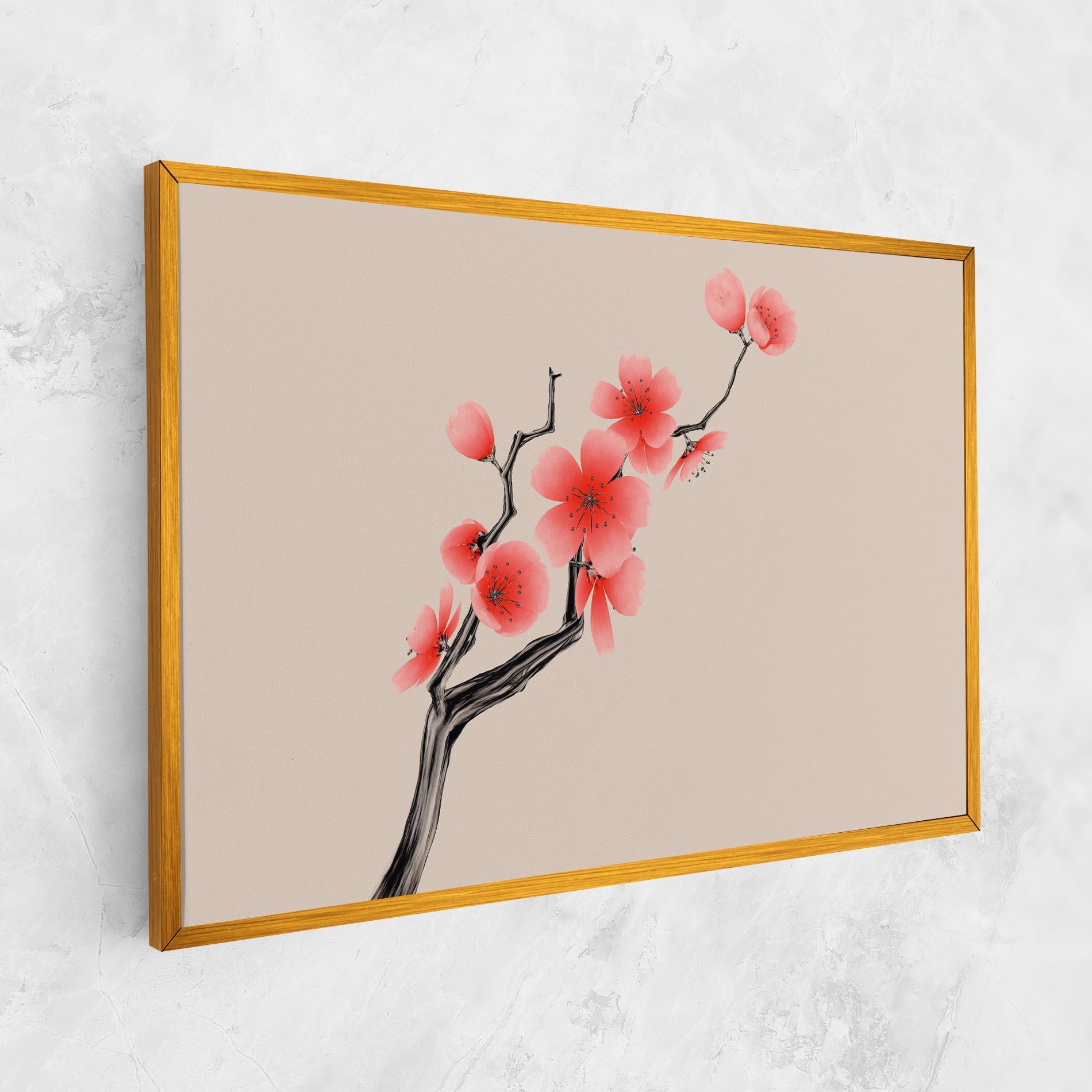 Leinwandbild Chinese Plum Blossom mockup 1