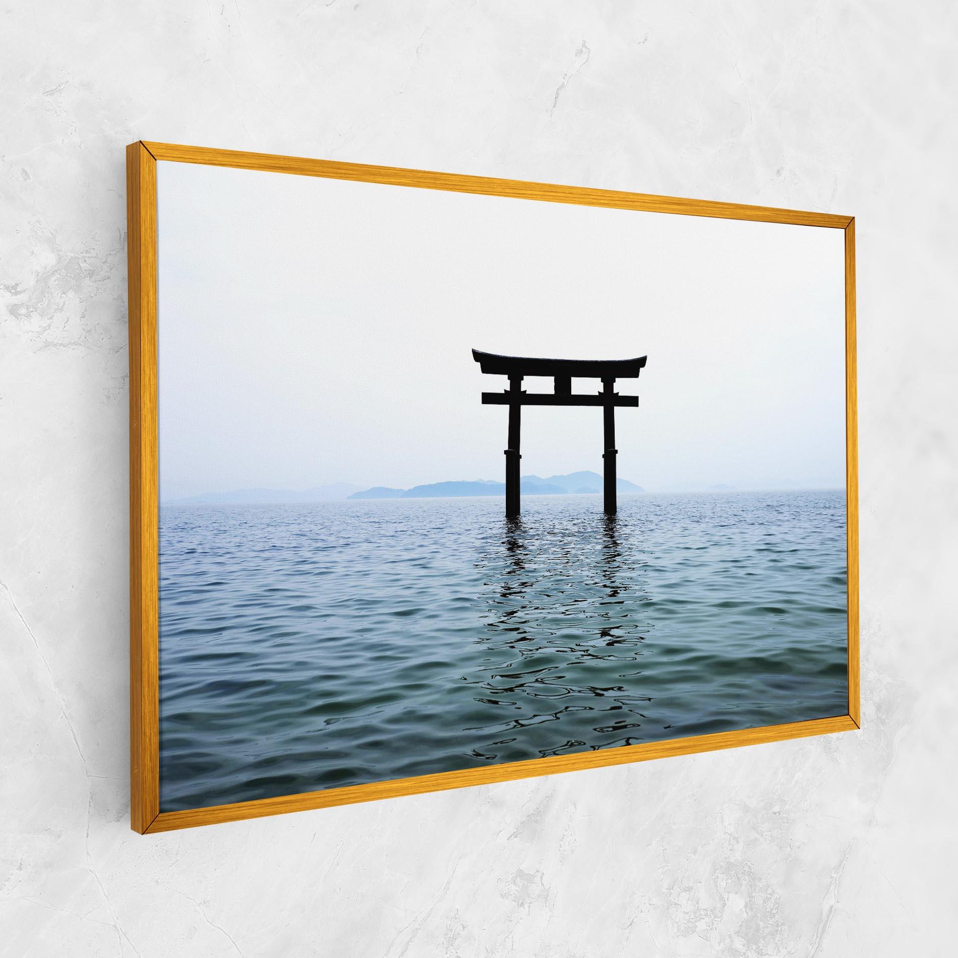Leinwandbild Japan Lake Gate mockup 1