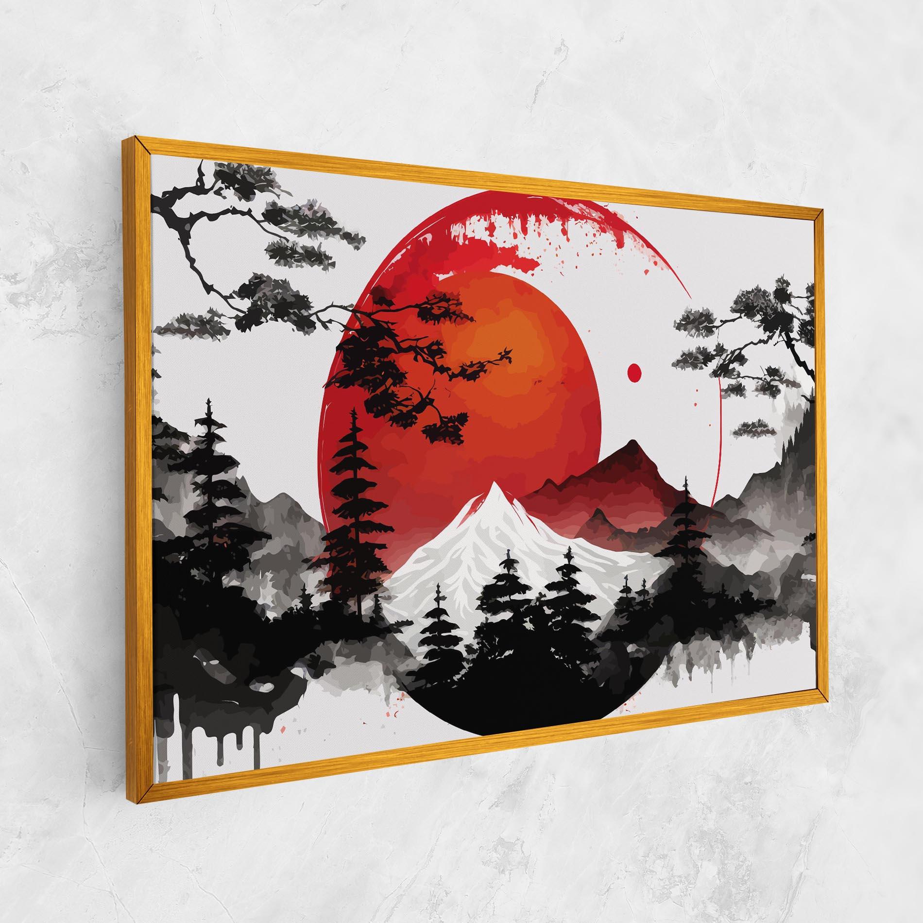 Leinwandbild Yin Yang Mountain mockup 1