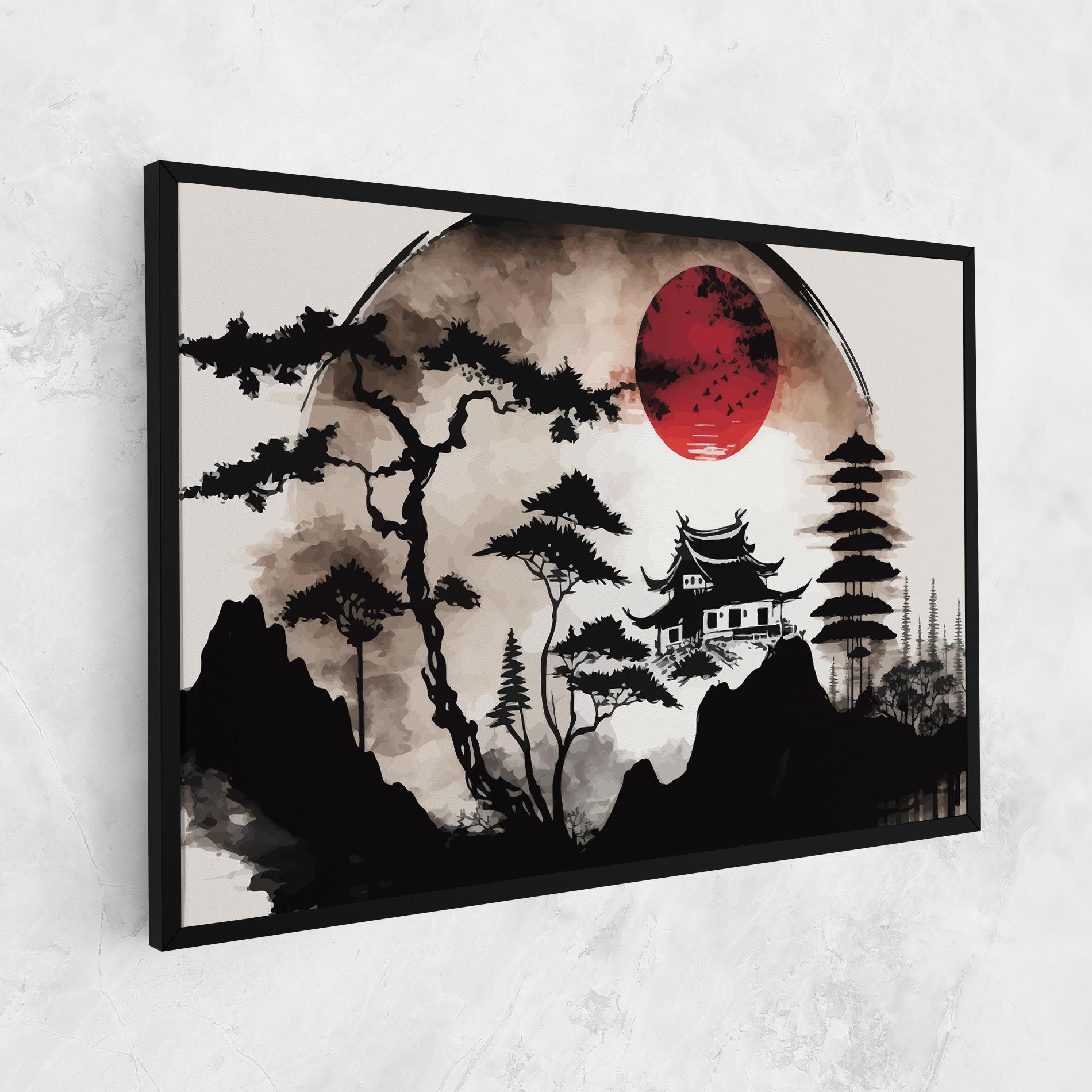 Asian Red Moon mockup 1