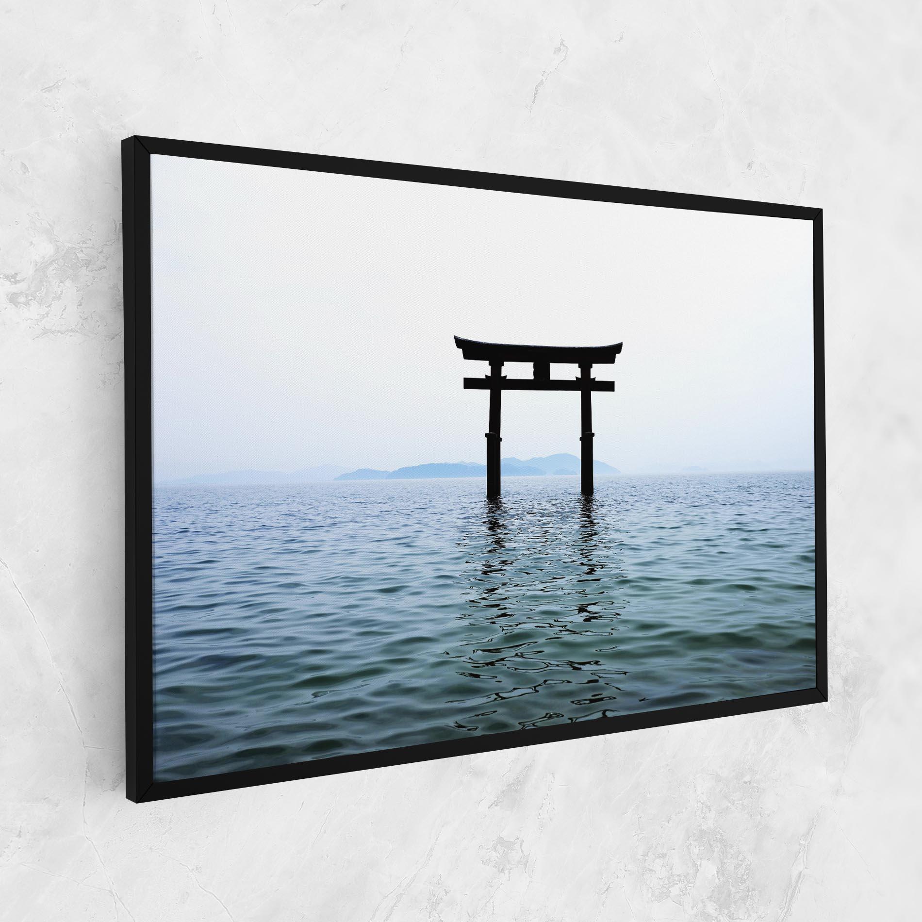 Leinwandbild Japan Lake Gate mockup 1
