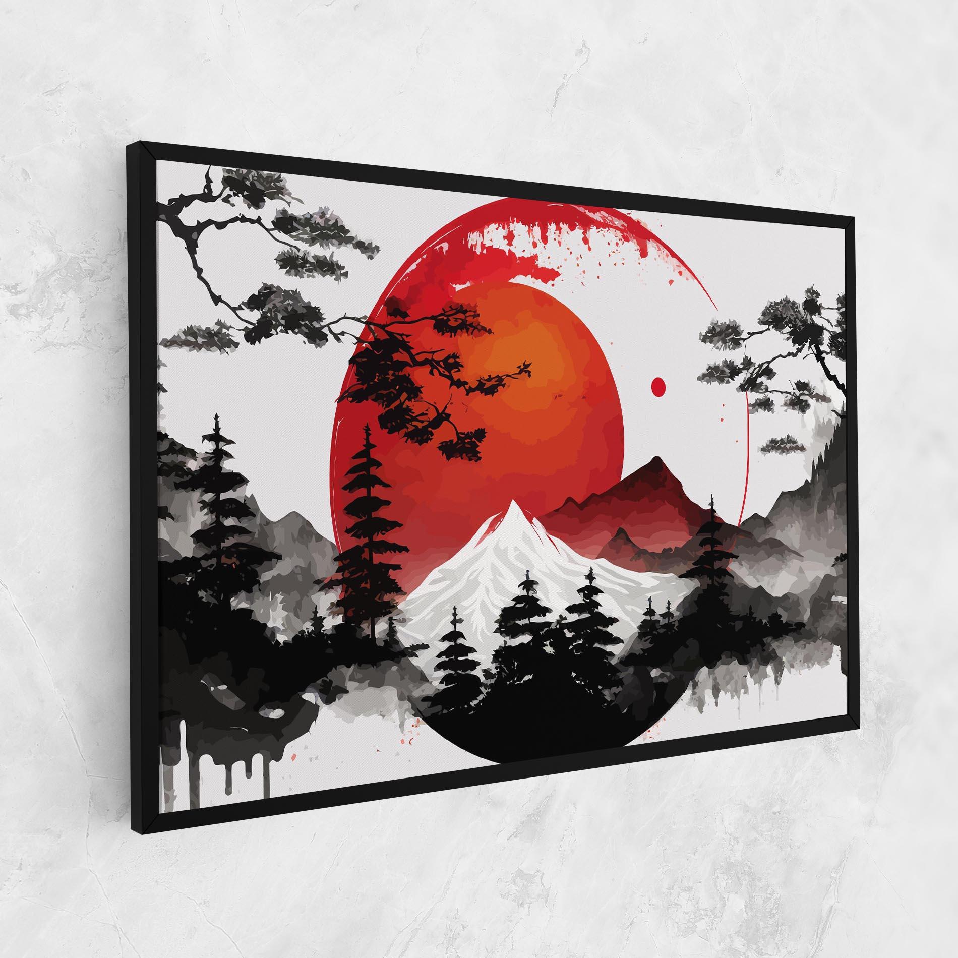 Leinwandbild Yin Yang Mountain mockup 1