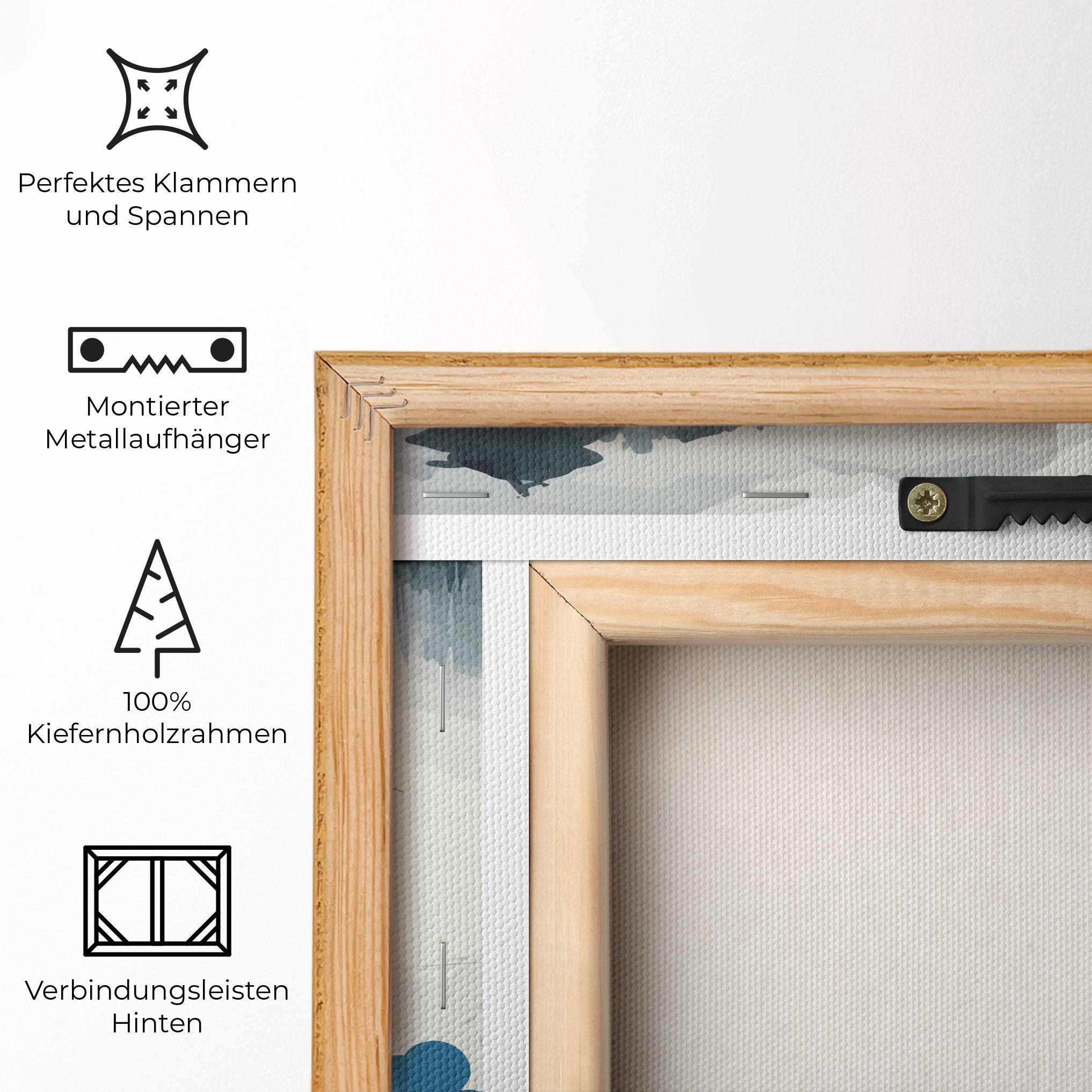 Leinwandbild Asiatic Blue Bird mockup 5