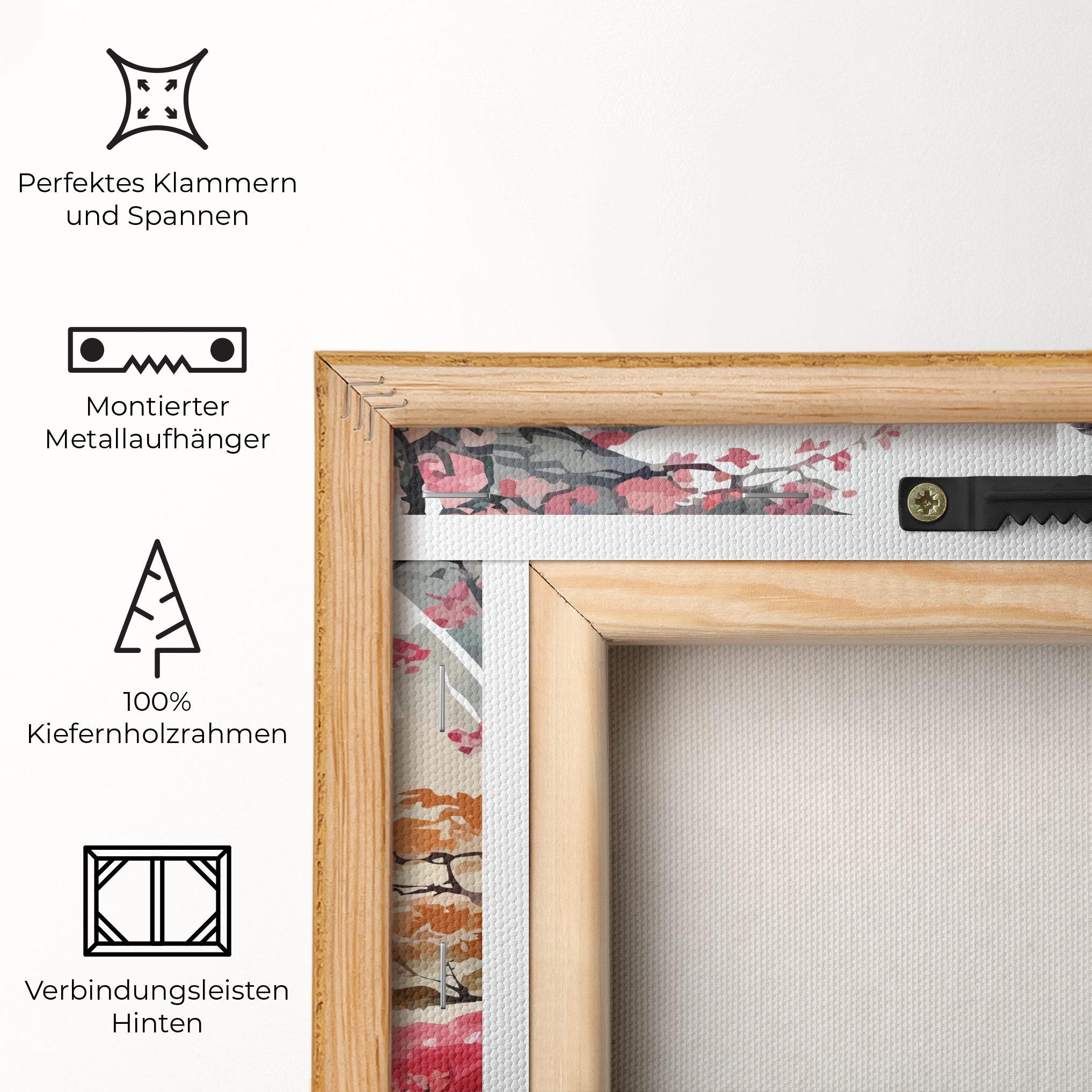 Leinwandbild Beautiful Asiatic View mockup 5