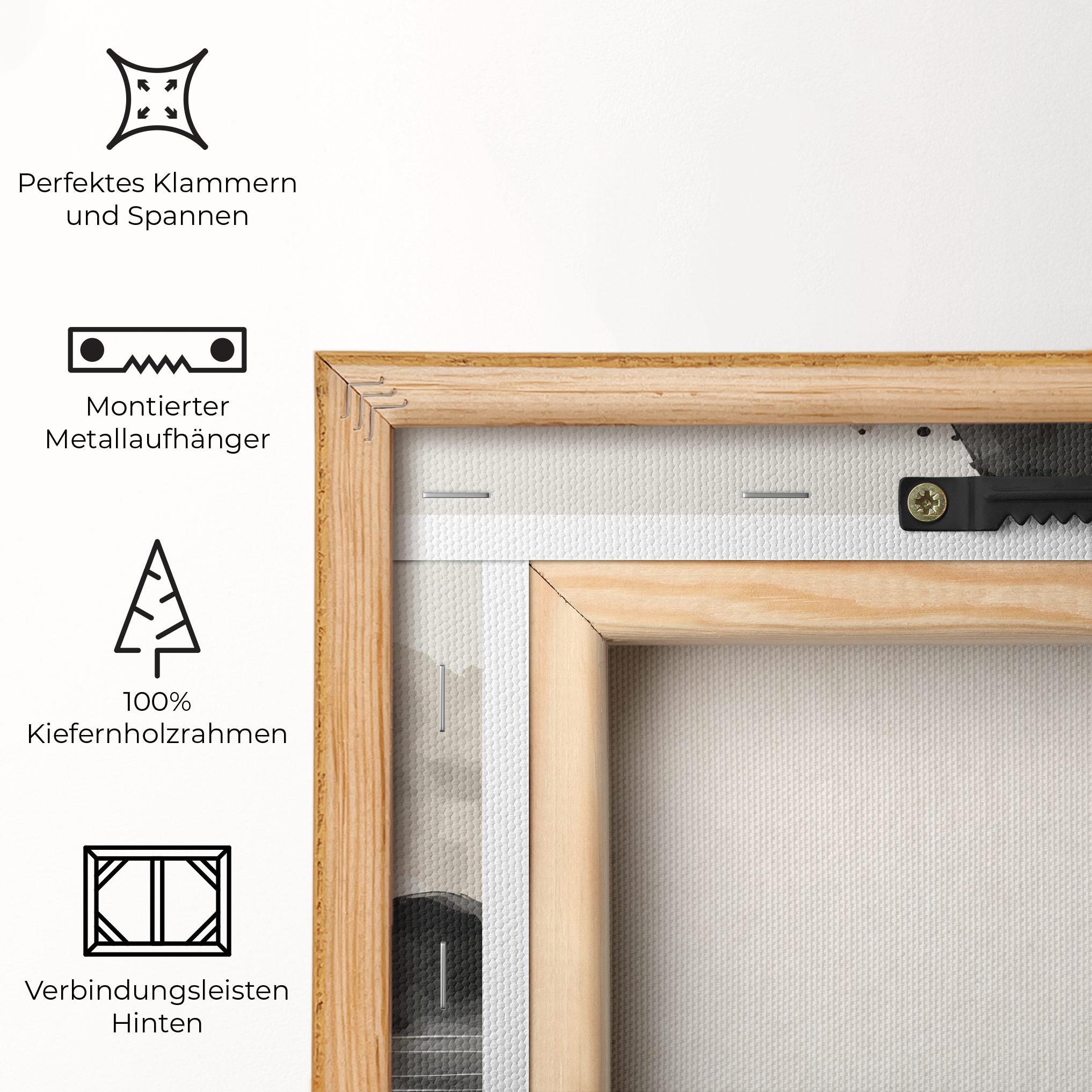 Leinwandbild Black Ink Boat mockup 5