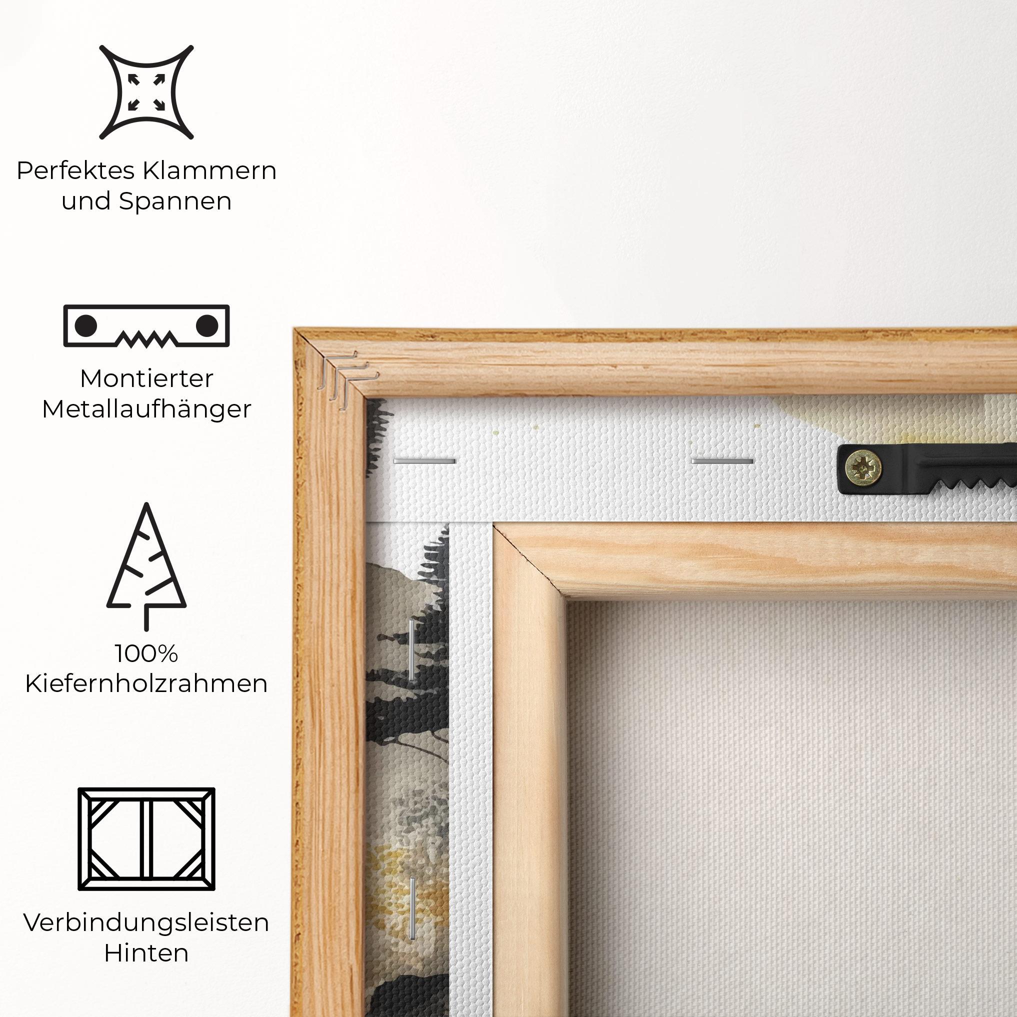 Leinwandbild Japanese Temple mockup 5