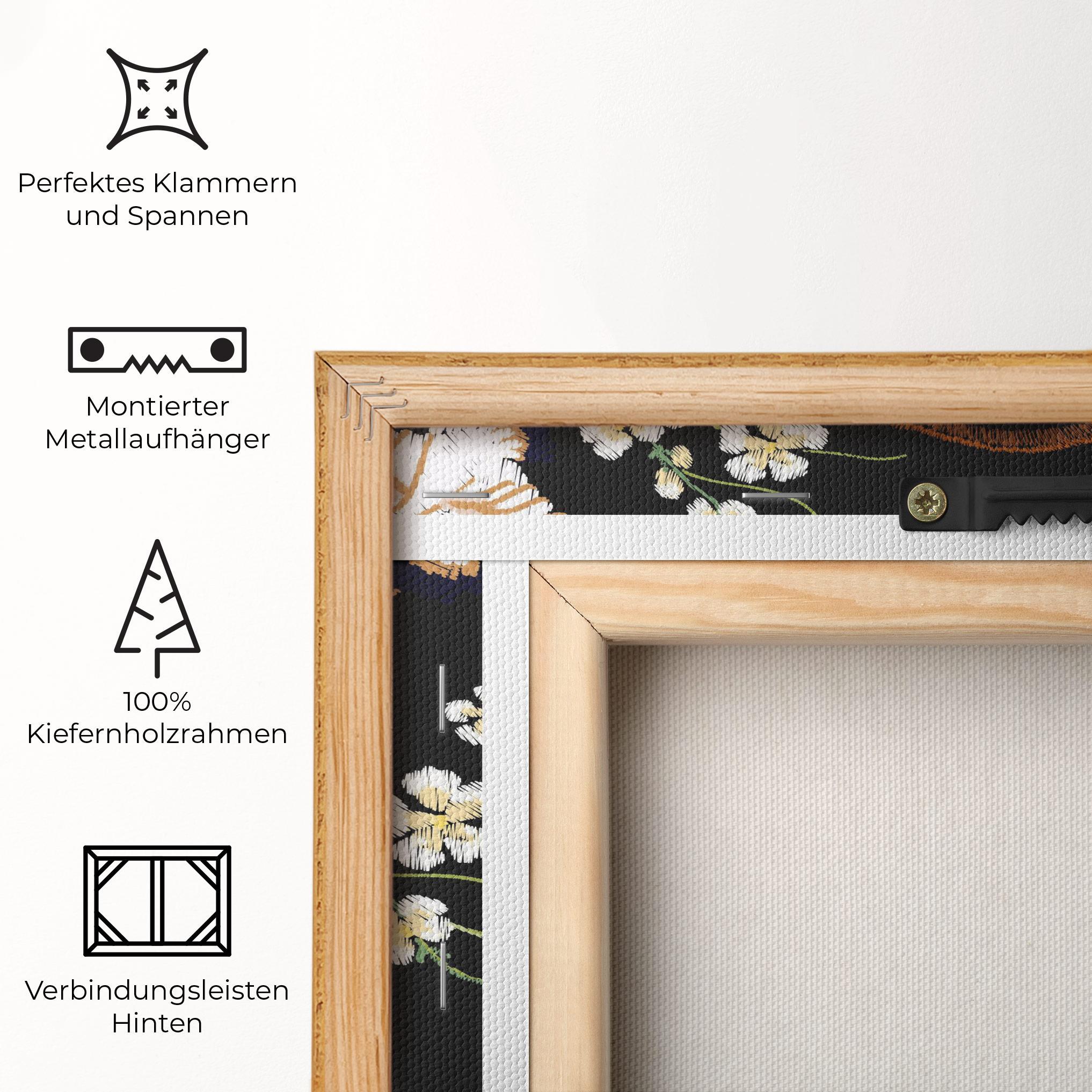 Leinwandbild Tiger Birds Art mockup 5