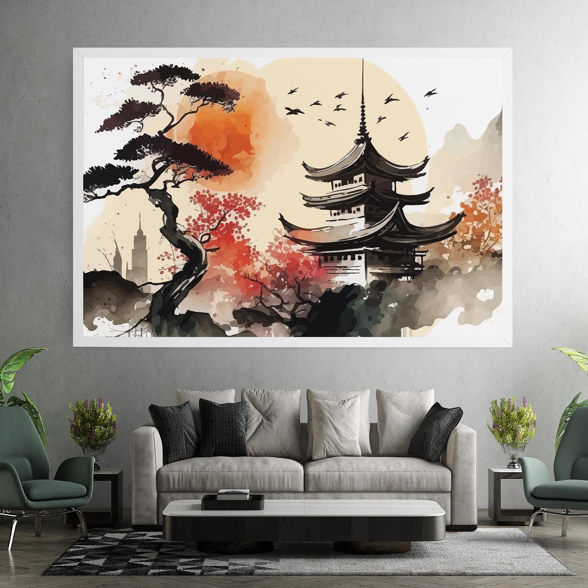 Leinwandbild Asiatic Beautiful View mockup 7