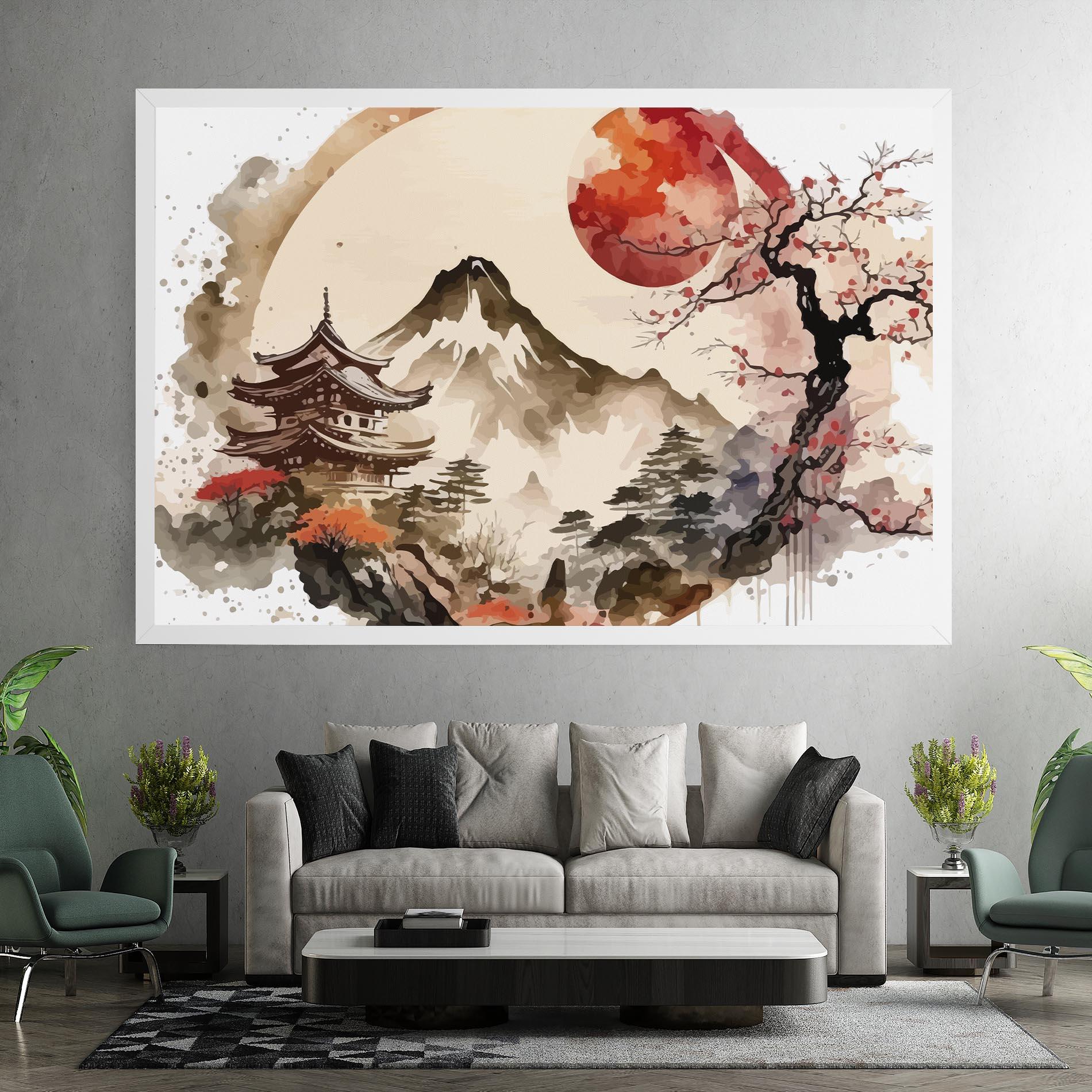 Leinwandbild Asiatic Blossom View mockup 7