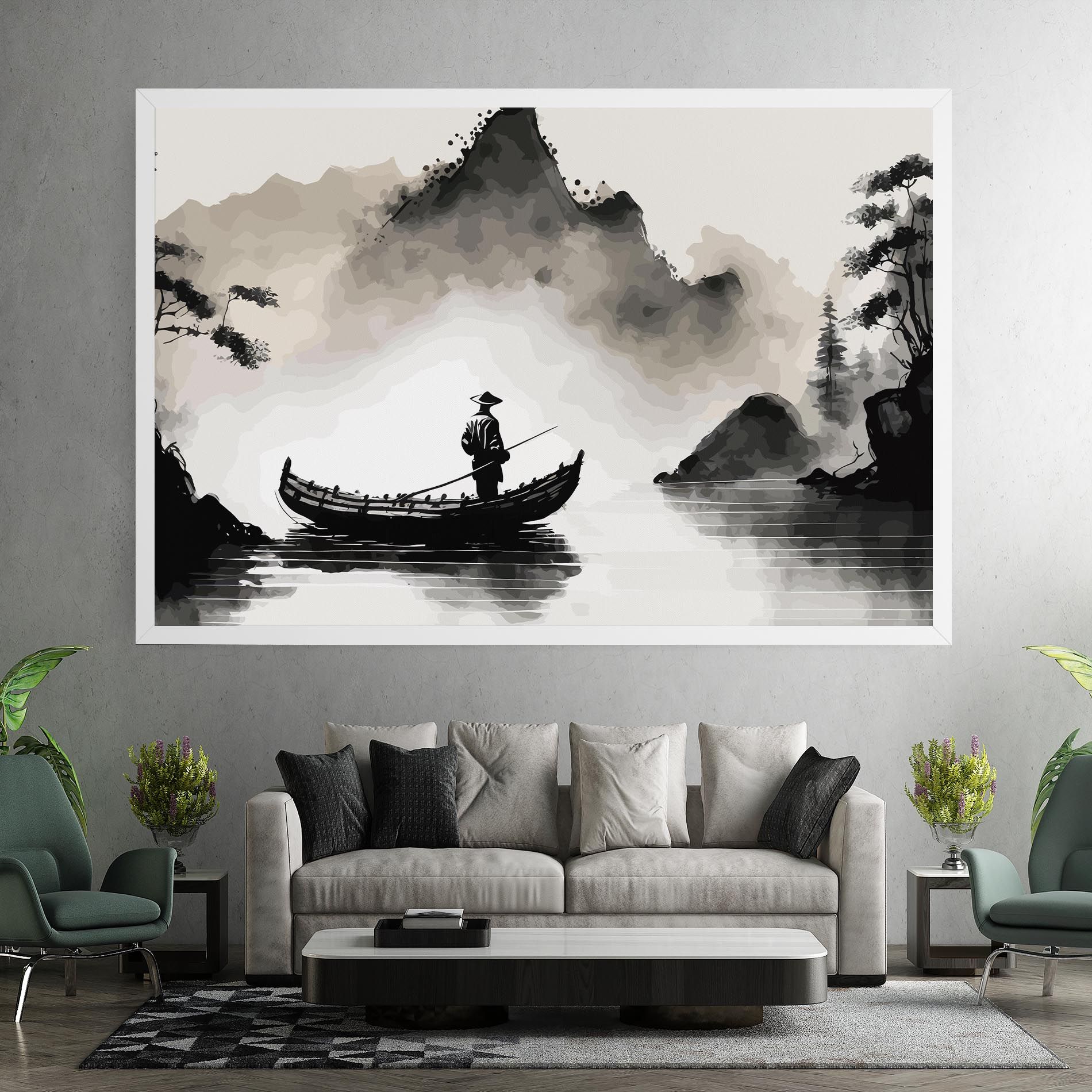 Black Ink Boat mockup 7