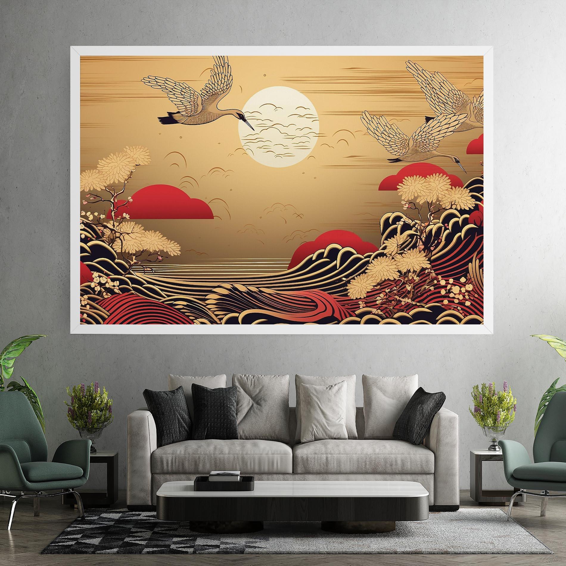 Leinwandbild Chinese Wind Art mockup 7