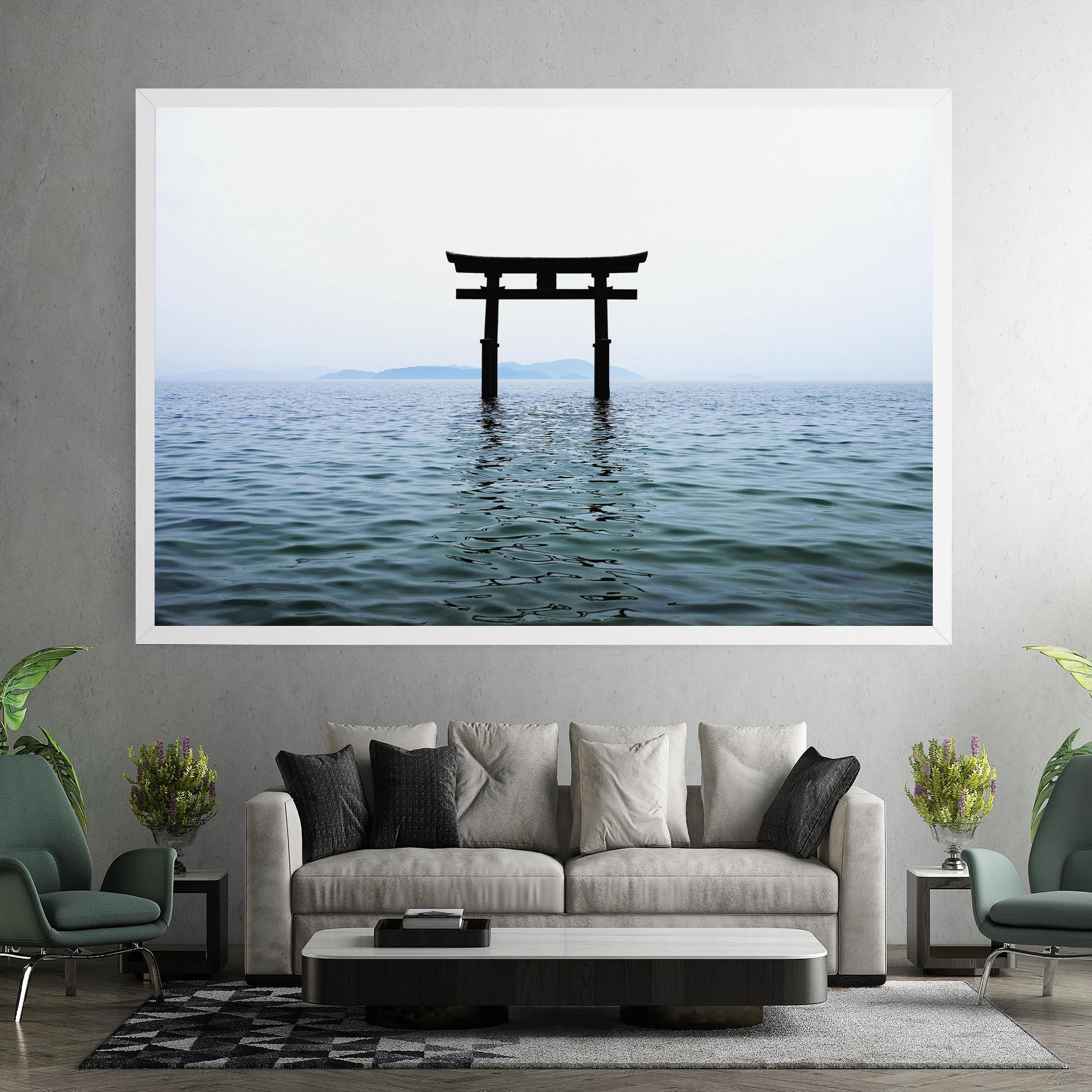 Leinwandbild Japan Lake Gate mockup 7