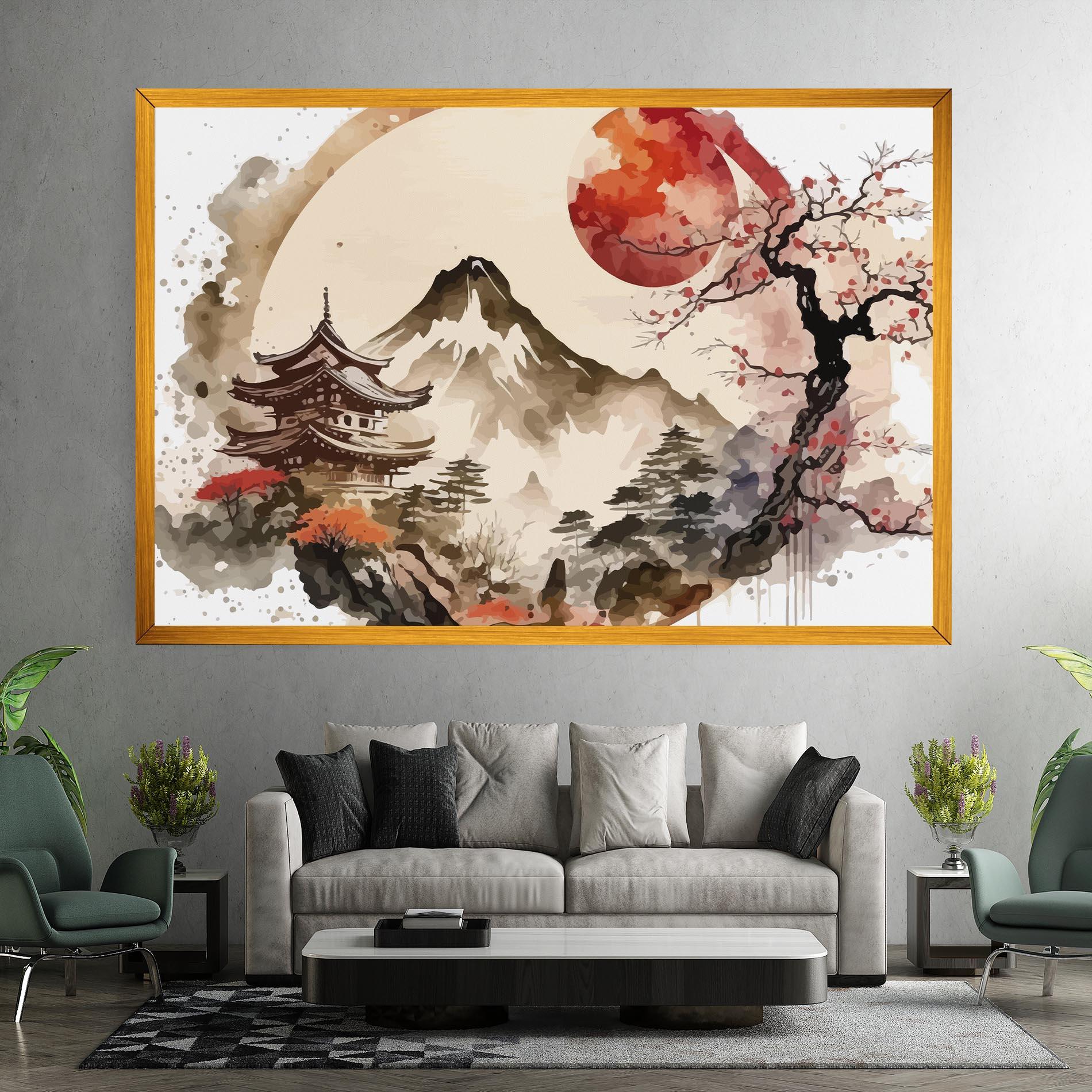 Leinwandbild Asiatic Blossom View mockup 7