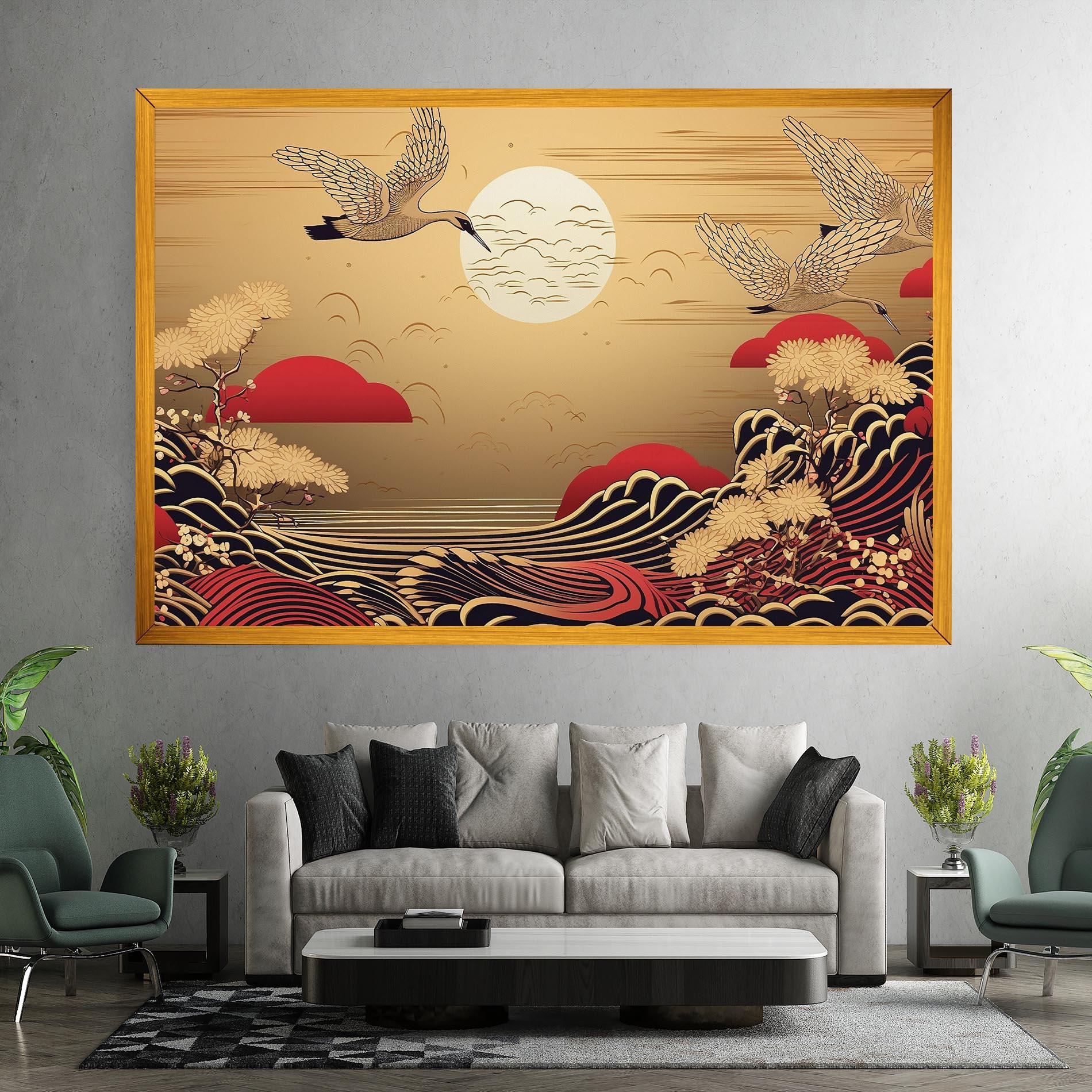 Leinwandbild Chinese Wind Art mockup 7