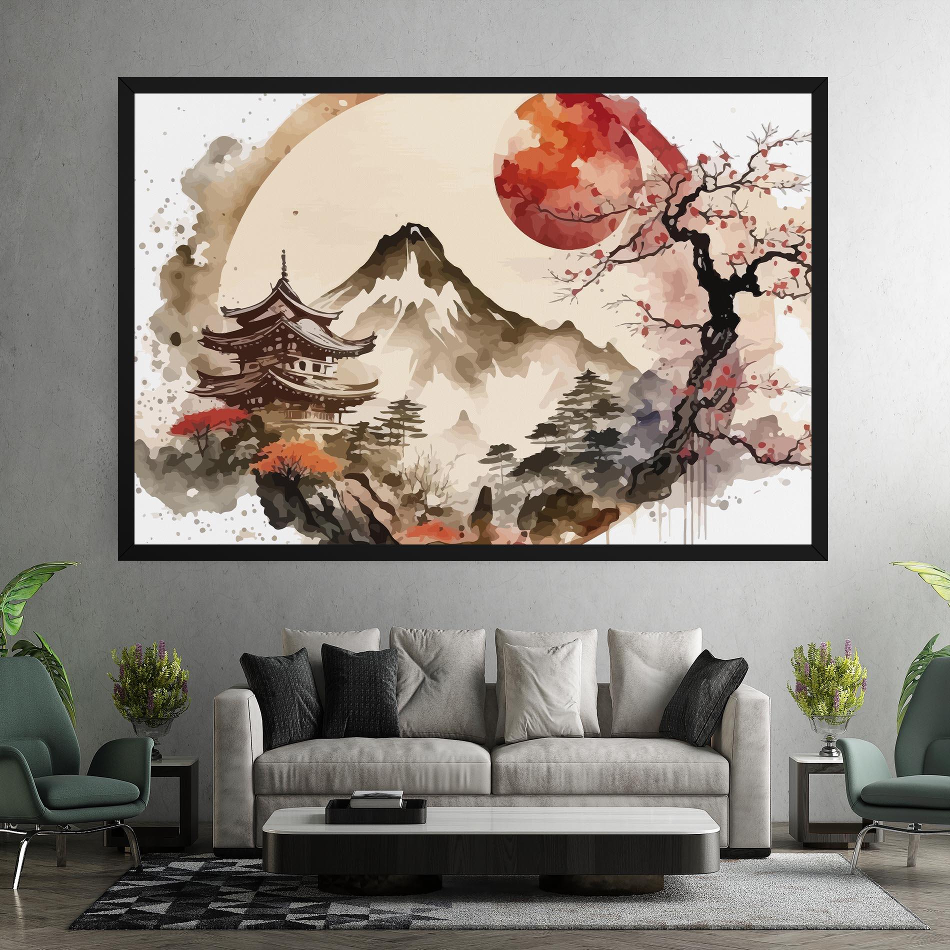 Leinwandbild Asiatic Blossom View mockup 7