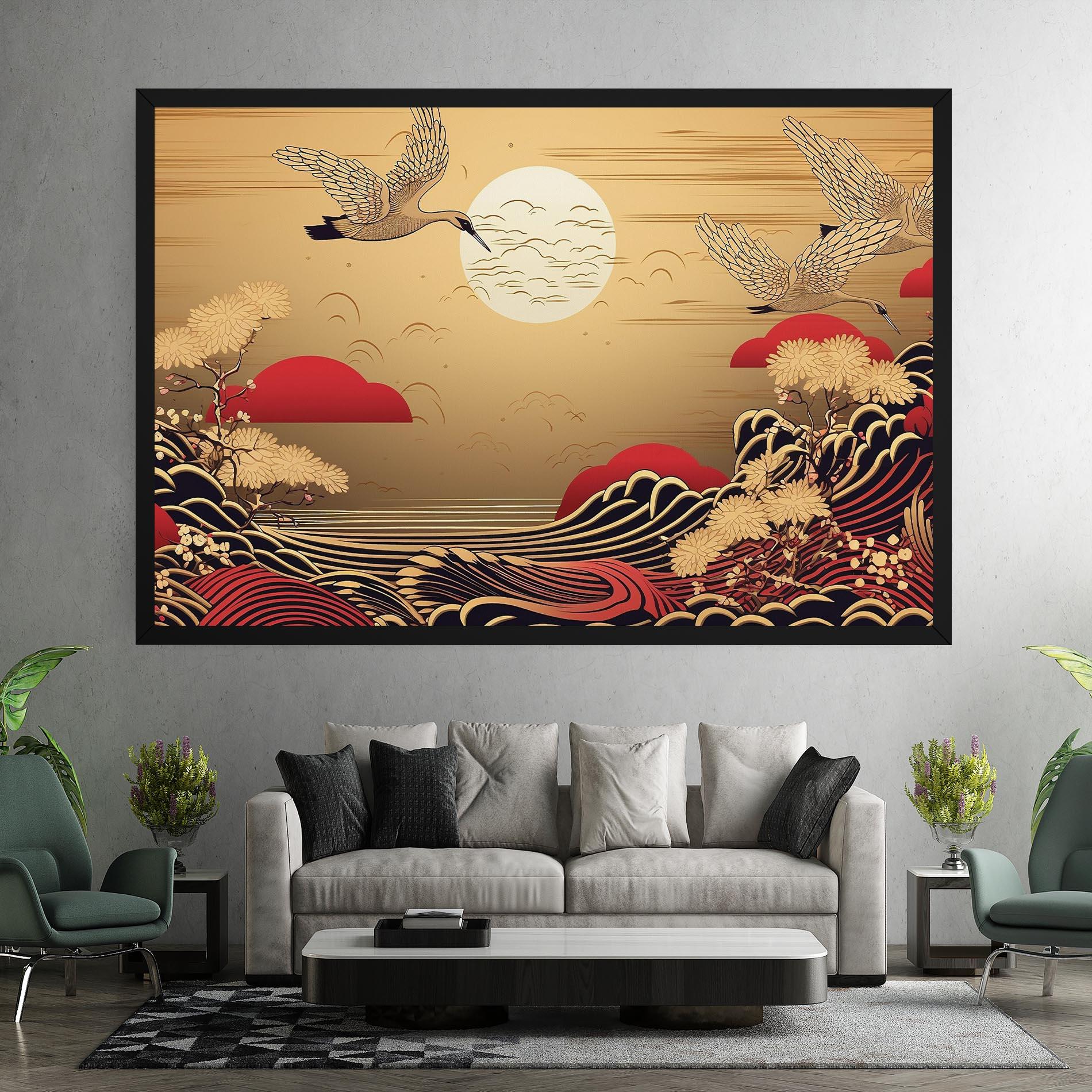 Leinwandbild Chinese Wind Art mockup 7