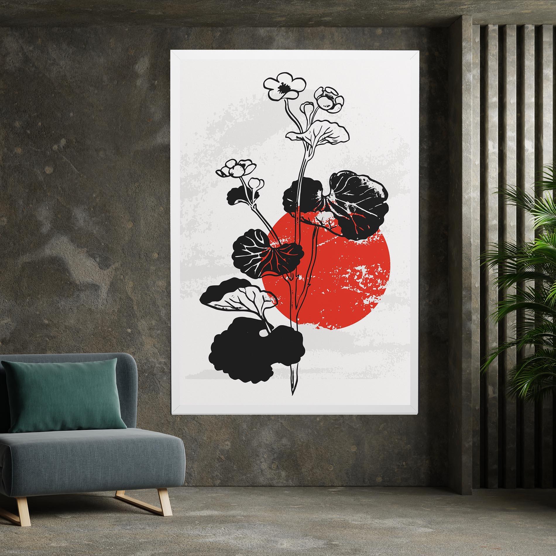 Leinwandbild Japan Plant Art mockup 7