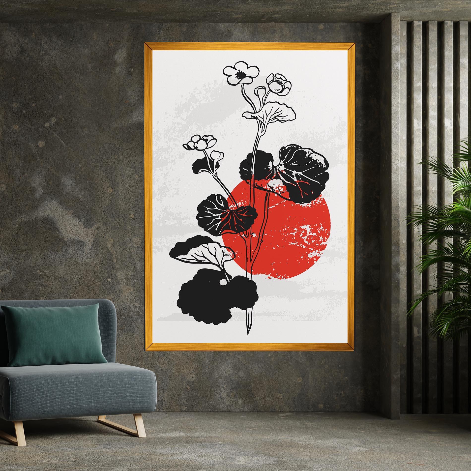 Leinwandbild Japan Plant Art mockup 7