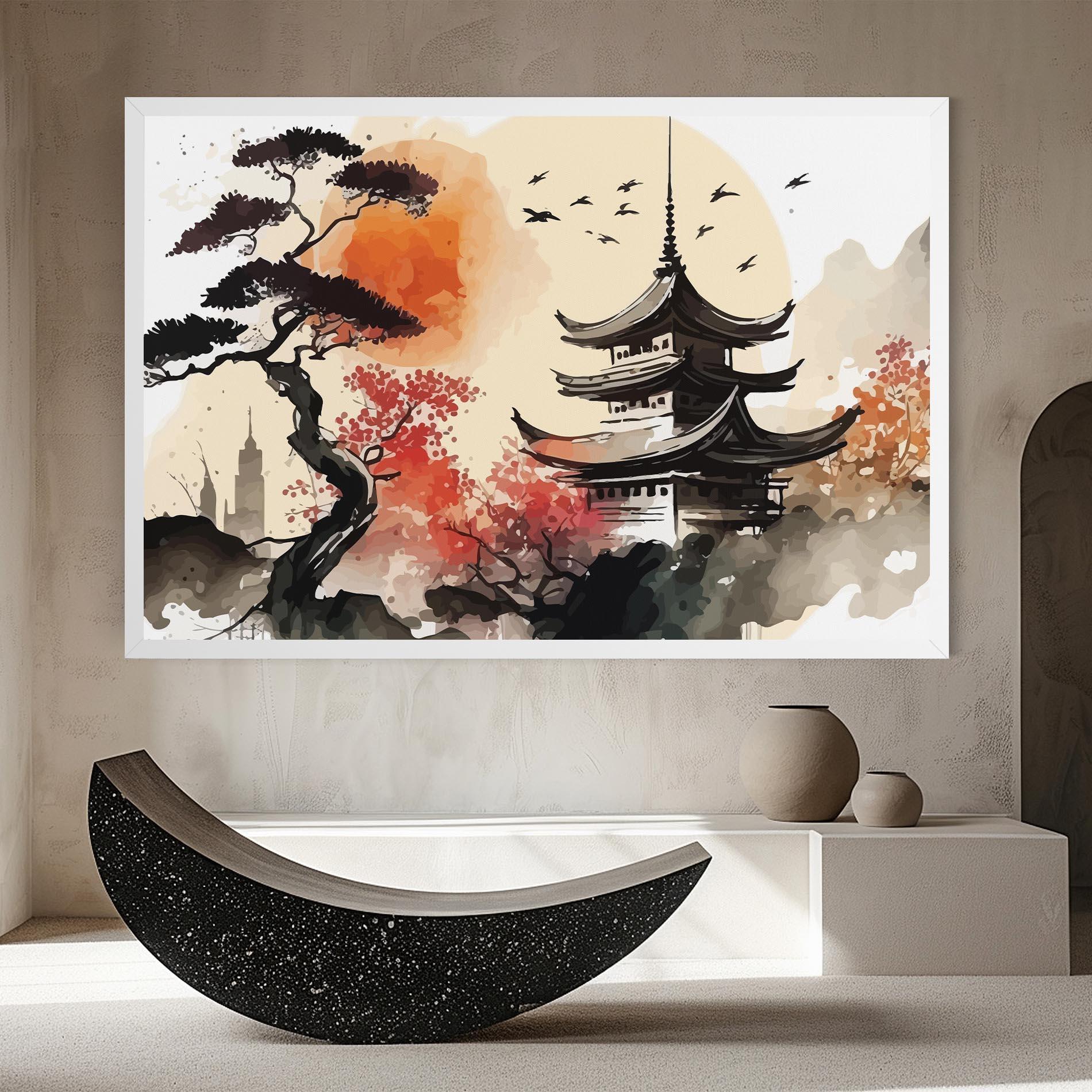Leinwandbild Asiatic Beautiful View mockup 8