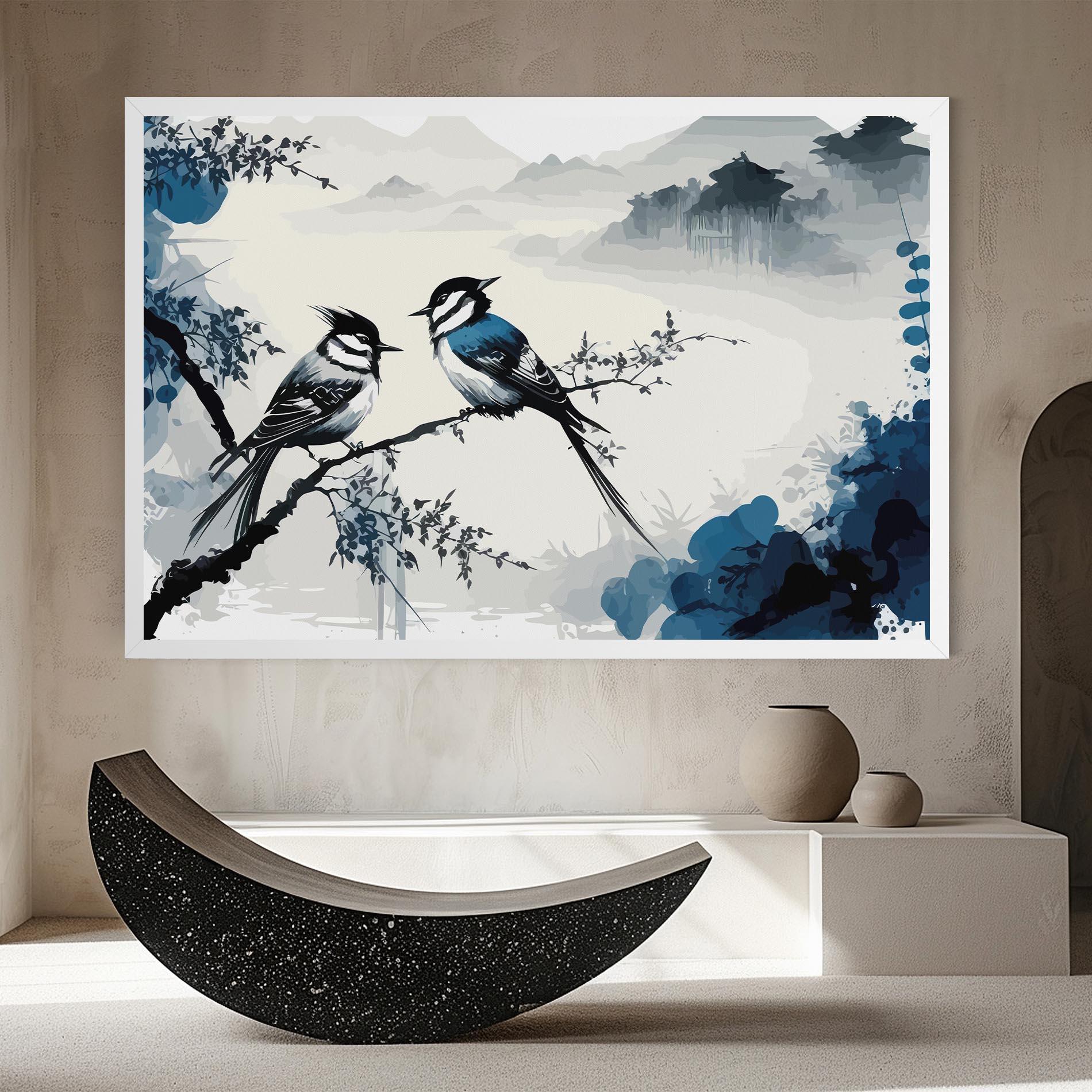 Leinwandbild Asiatic Blue Bird mockup 8