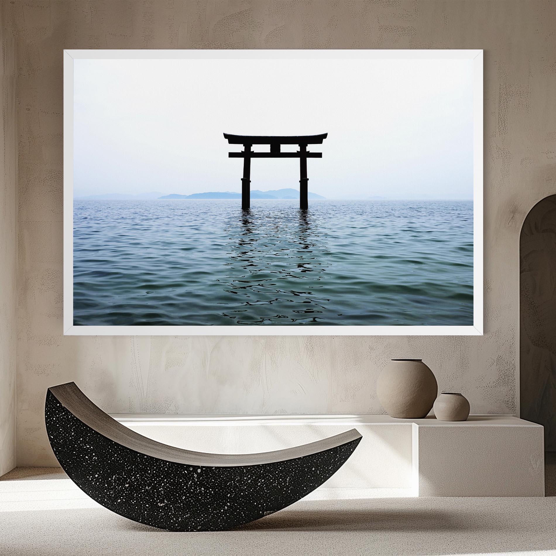 Leinwandbild Japan Lake Gate mockup 8